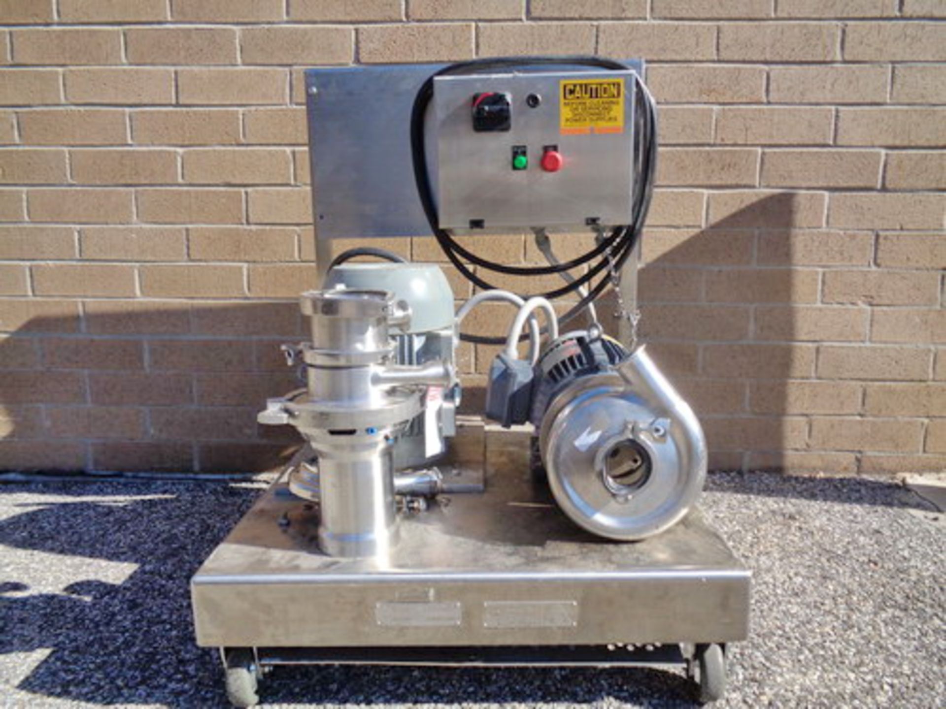 Quadro 7 1/2 HP Ytron Inline High Speed Powder Disperser/Mixer, Model ZC1, S/N 014R1999