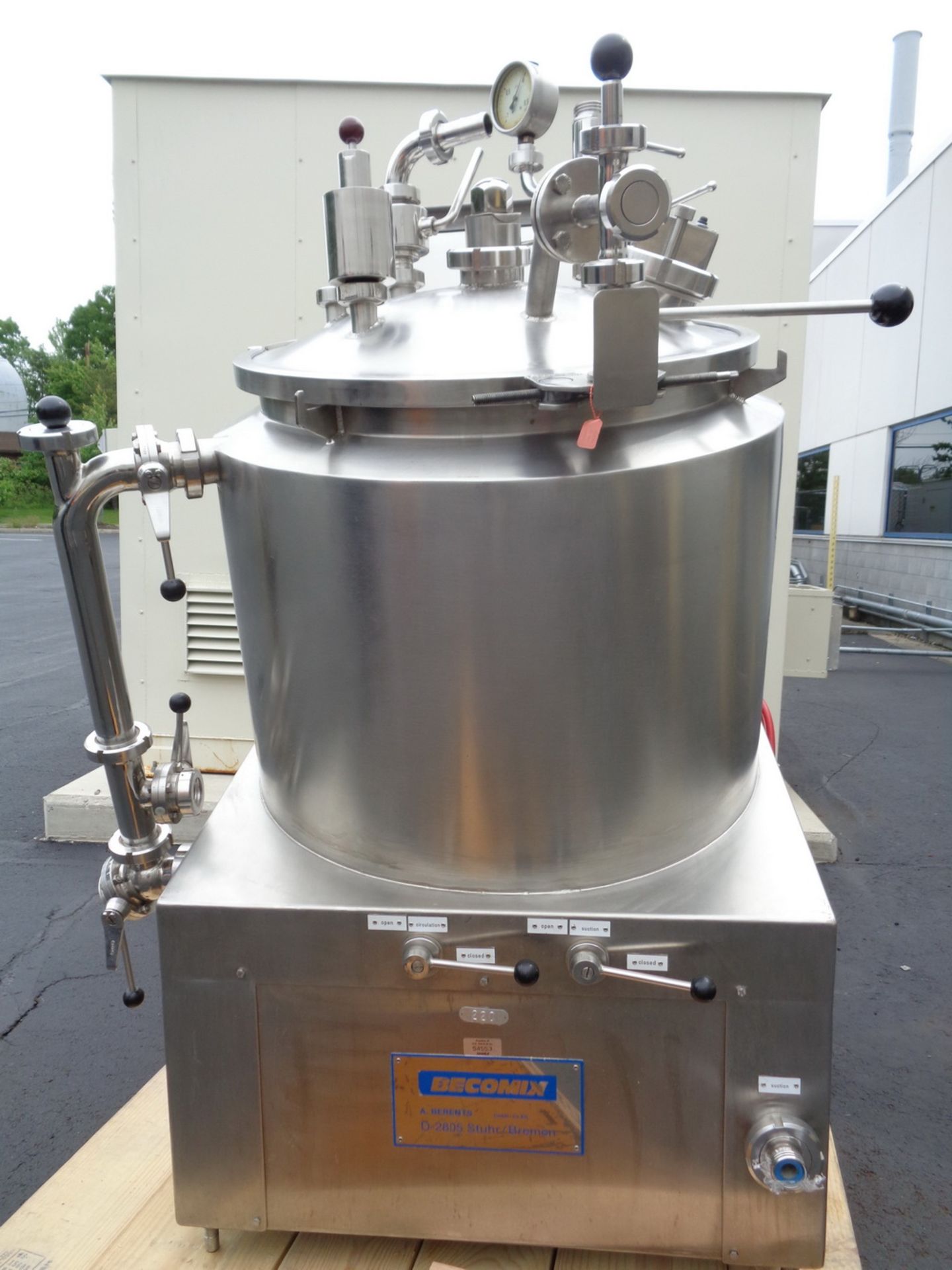 Becomix 125 Liter Stainless Steel Homogenizing/Scraper Jacketed Mixing System, Model D-2805