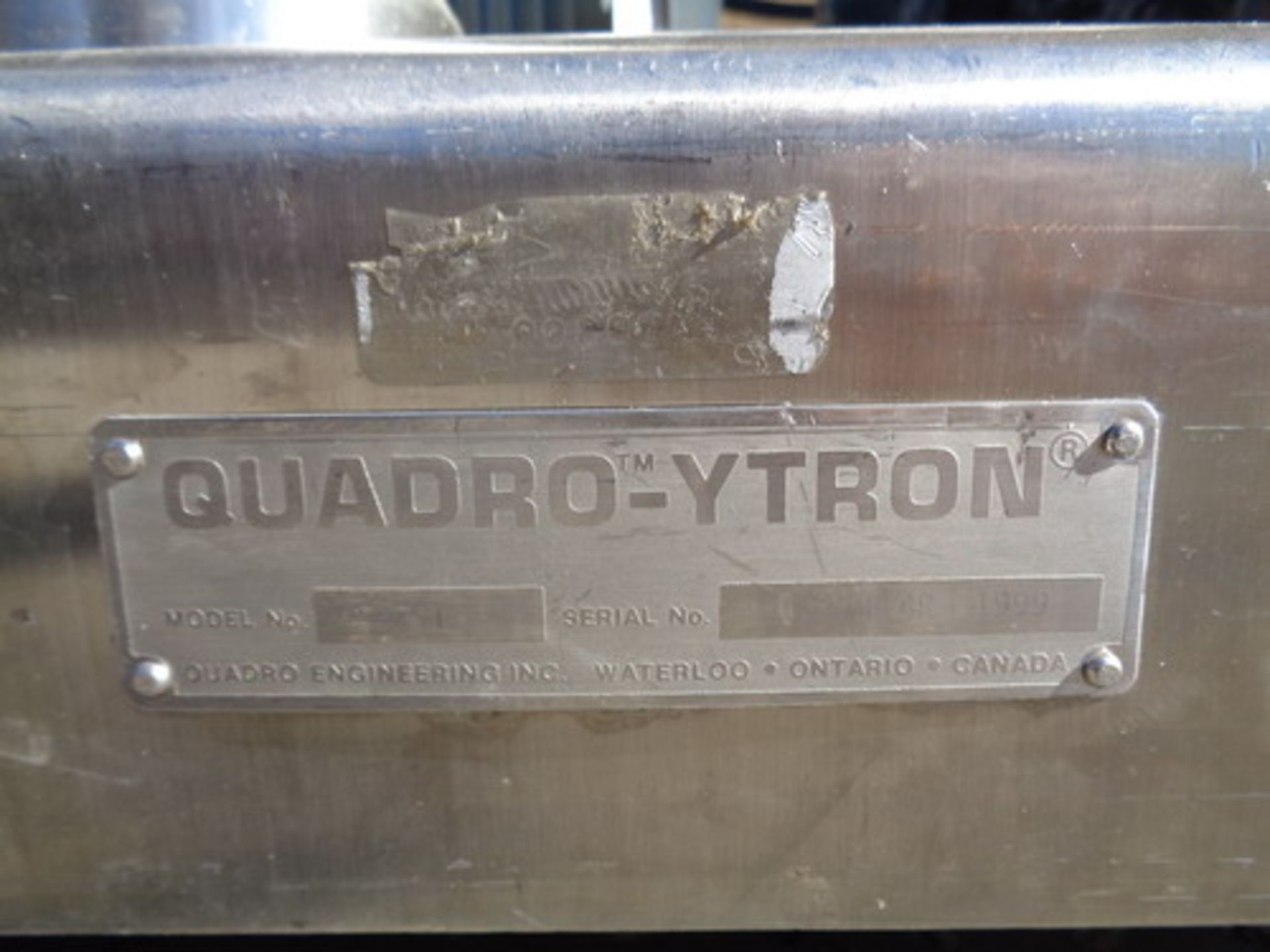 Quadro 7 1/2 HP Ytron Inline High Speed Powder Disperser/Mixer, Model ZC1, S/N 014R1999 - Image 2 of 6