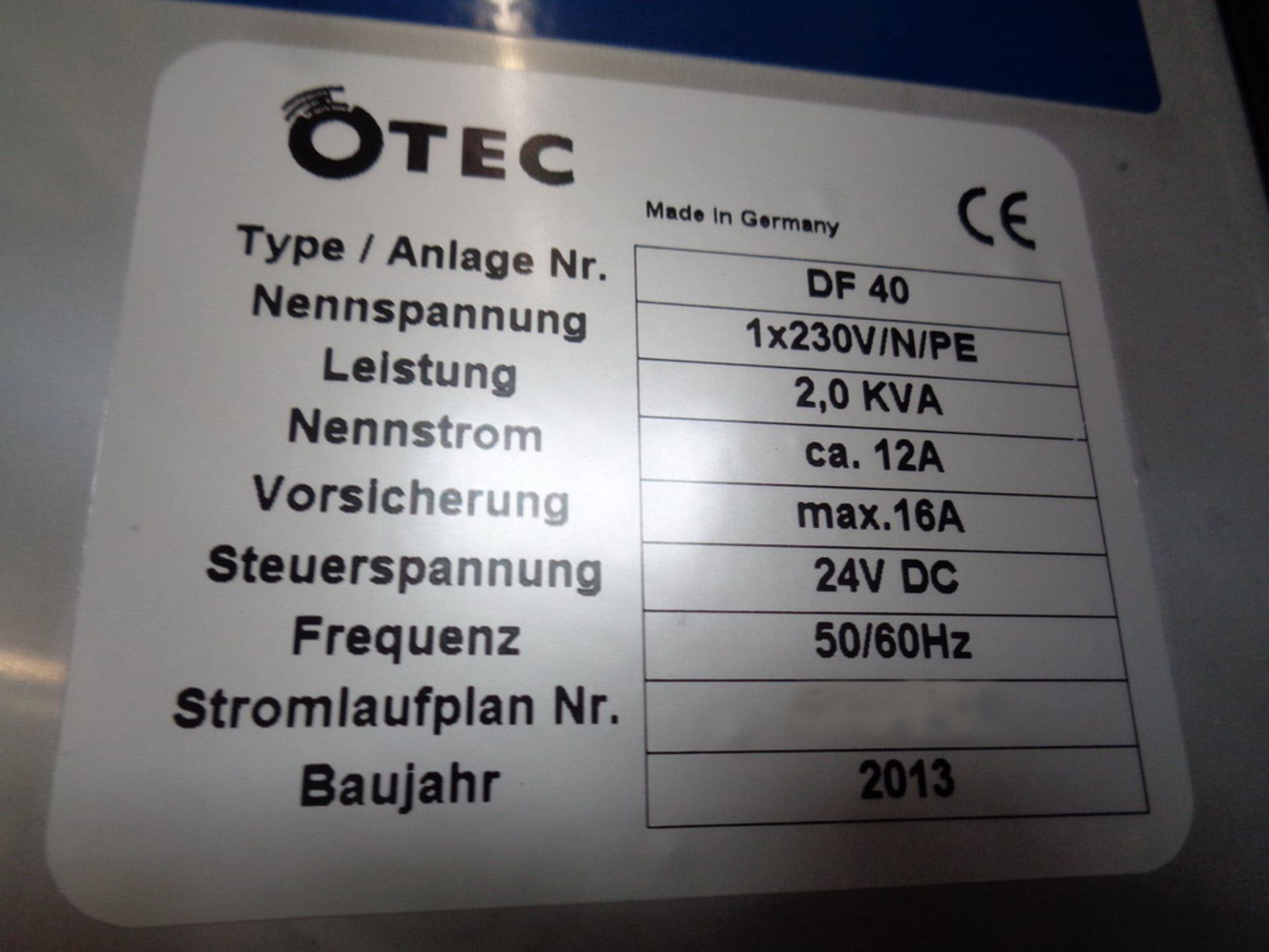 Otec Tool Polisher, Model MF40, S/N 40/130010 - Image 9 of 10