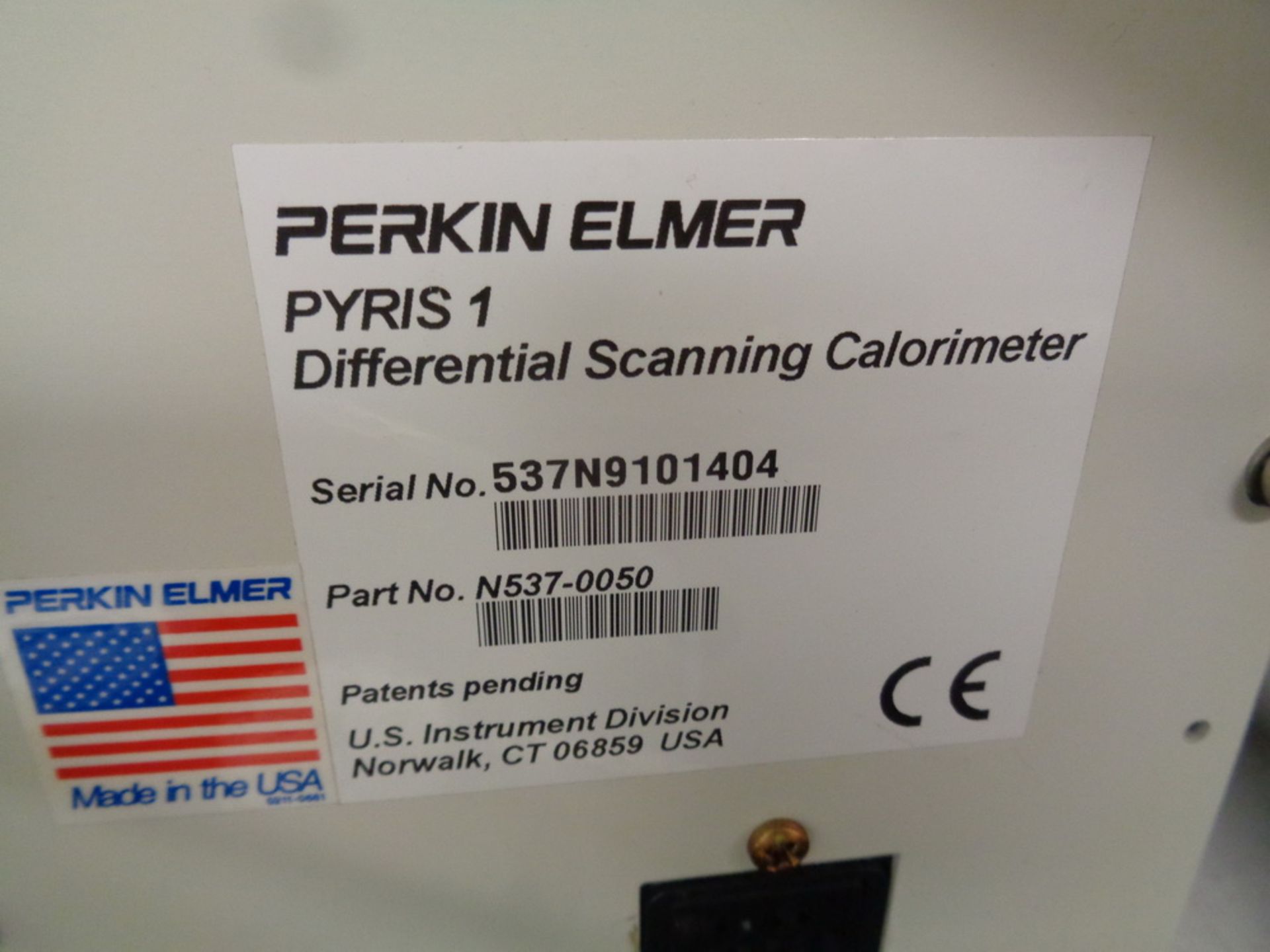 Perkin Elmer Differential Scanning Calorimeter, Model Pyris 1, S/N 537N9101404 - Image 10 of 10