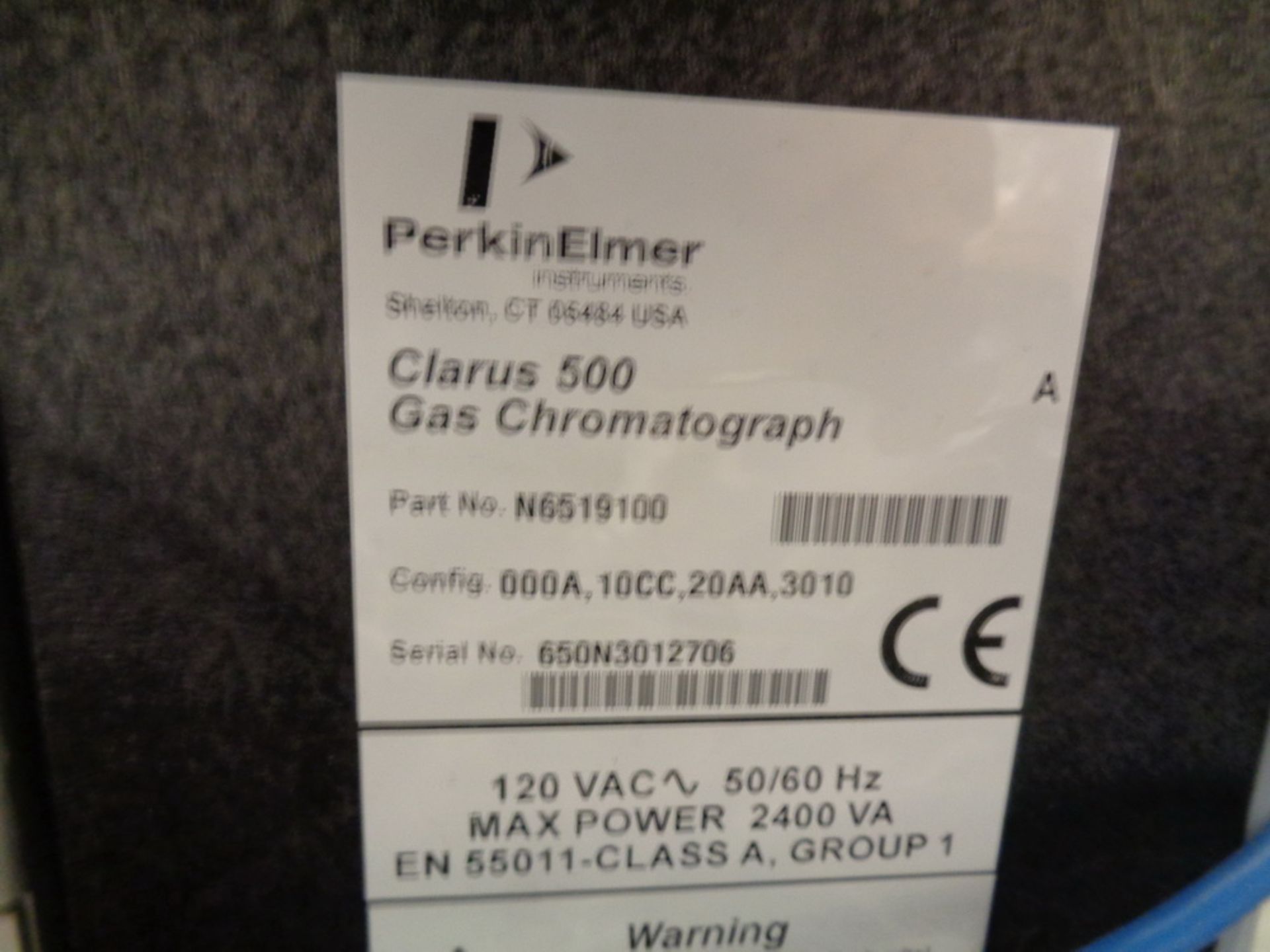 Perkin Elmer Gas Chromatograph, Model Clarus 500, S/N 650N3012706 - Image 8 of 8