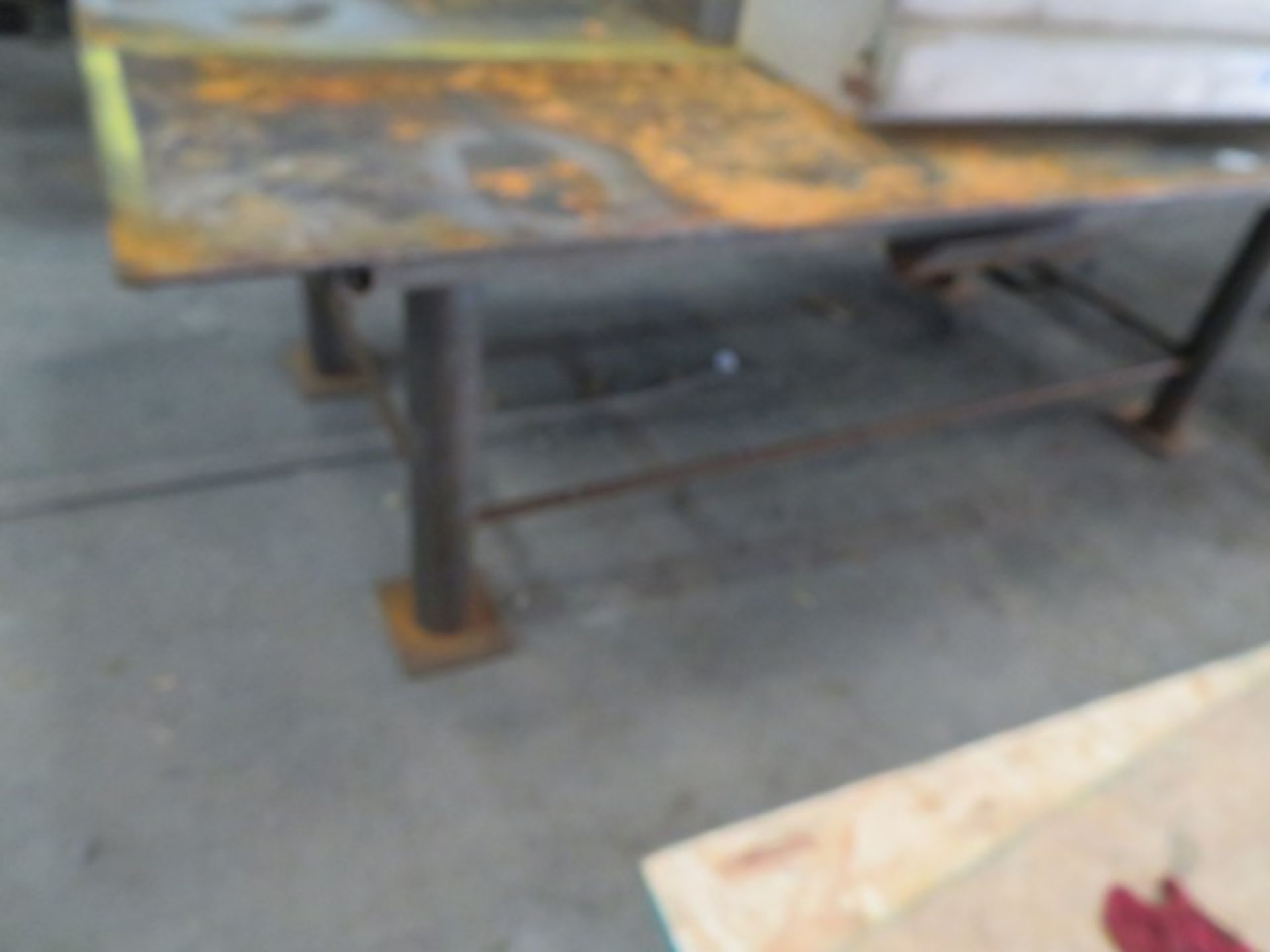 5' x 10' Steel Work Table 7/16" Thick