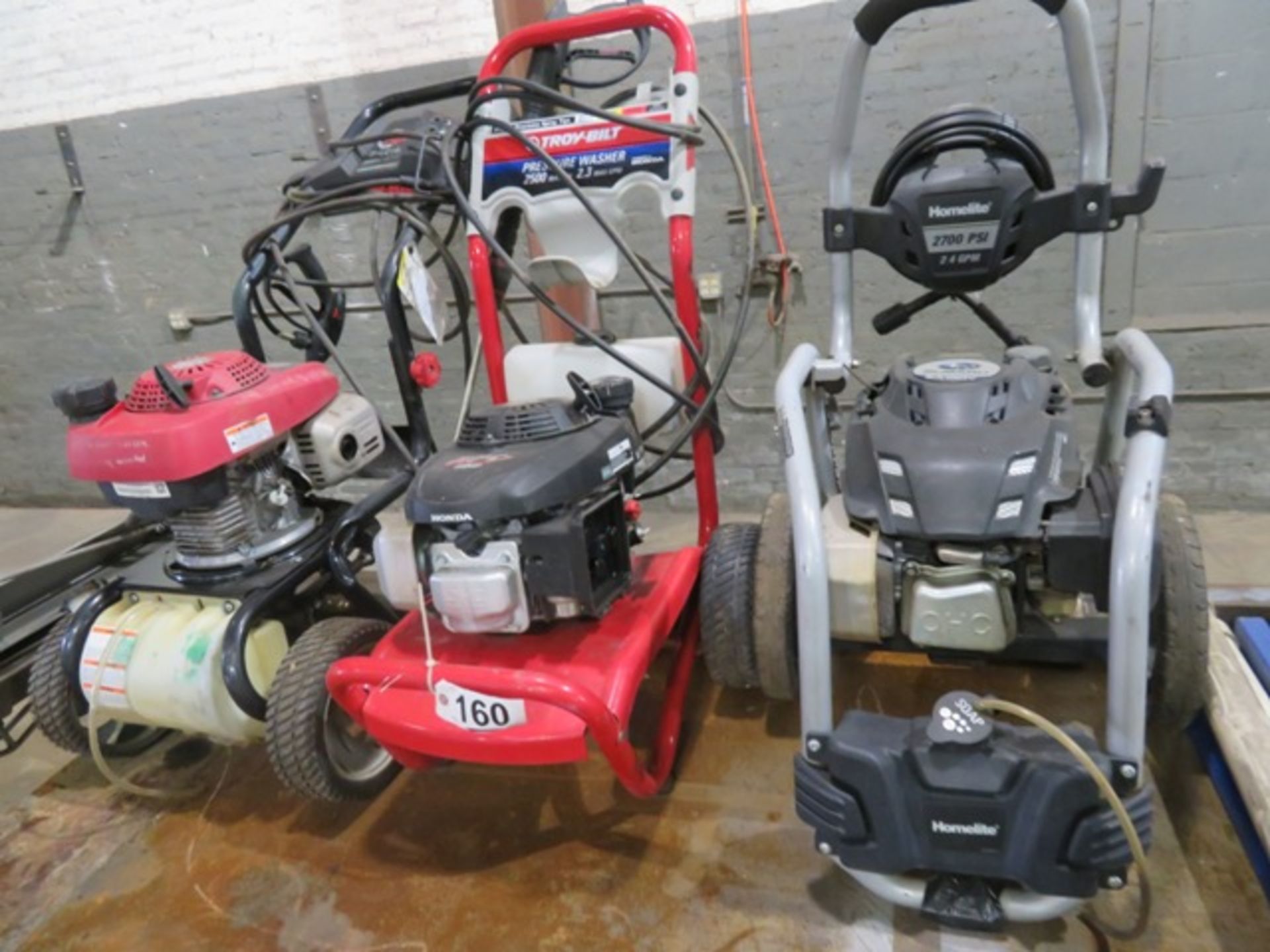 (3) Pressure Washers, Troybuilt (One Works, Others Parts)