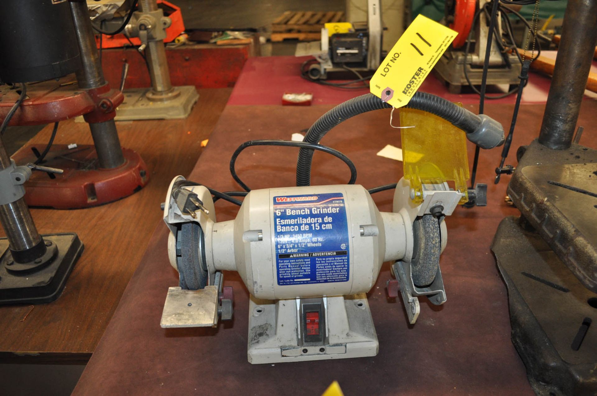 WESTWARD 6'' DOUBLE END GRINDER