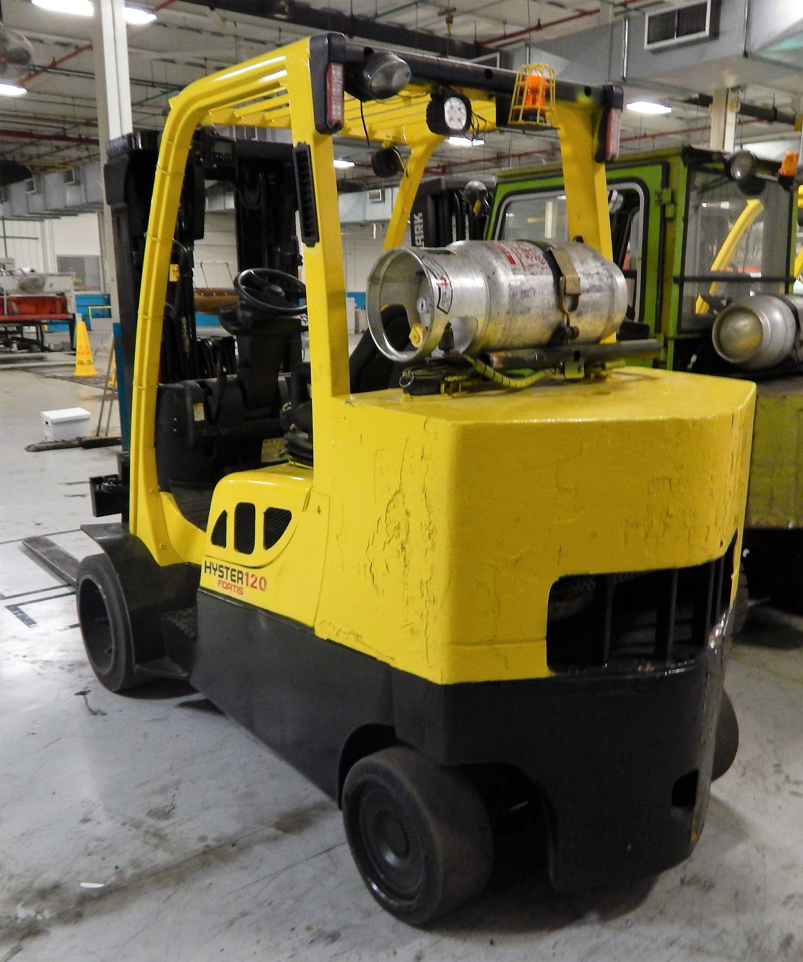 HYSTER MDL. S120FTPRS 12,000# CAPACITY FORKLIFT TRUCK, WITH 9515 HOURS, 4-WAY HYDRAULICS, 85'' - Image 2 of 4