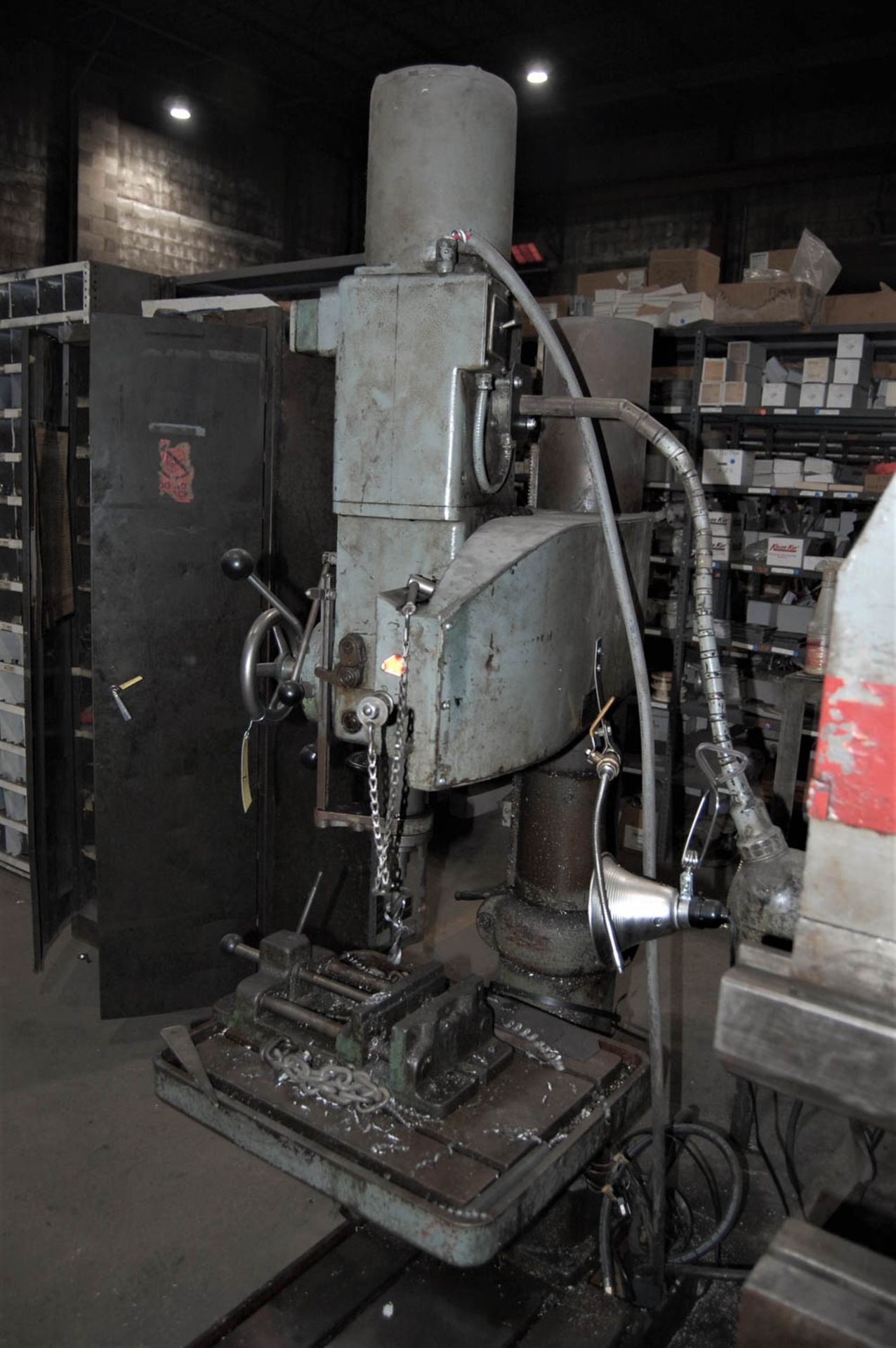 ARBOGA MDL. RM3512 2' GEARED HEAD RADIAL DRILL, 12-SPINDLE SPEEDS, 70-1965 RPM, 17'' X 20'' T- - Image 6 of 7