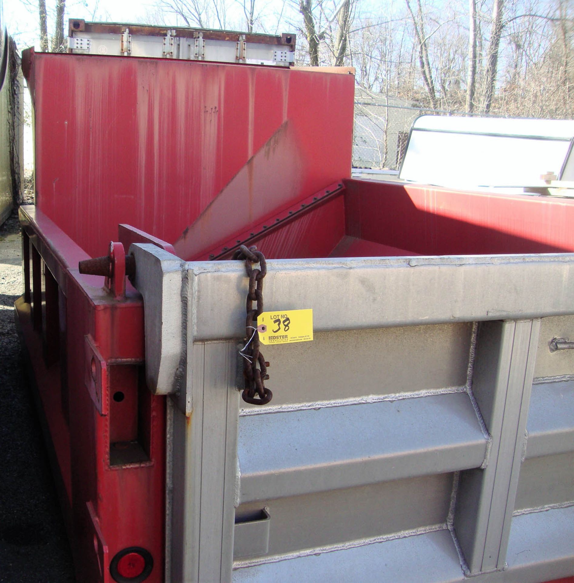 RED DUMP TRUCK CAB, MEDIUM DUTY