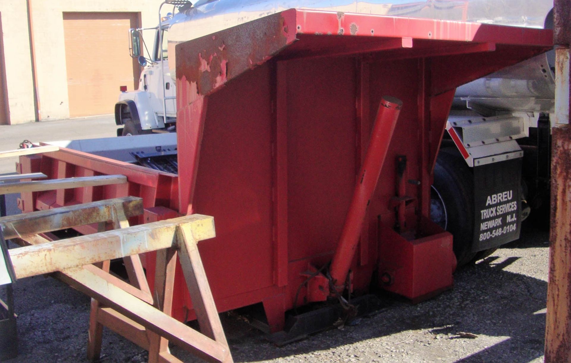 RED DUMP TRUCK CAB, MEDIUM DUTY - Image 3 of 3