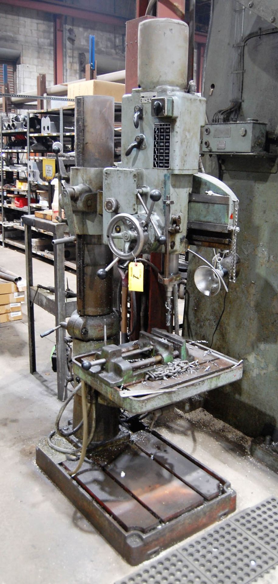 ARBOGA MDL. RM3512 2' GEARED HEAD RADIAL DRILL, 12-SPINDLE SPEEDS, 70-1965 RPM, 17'' X 20'' T- - Image 2 of 7