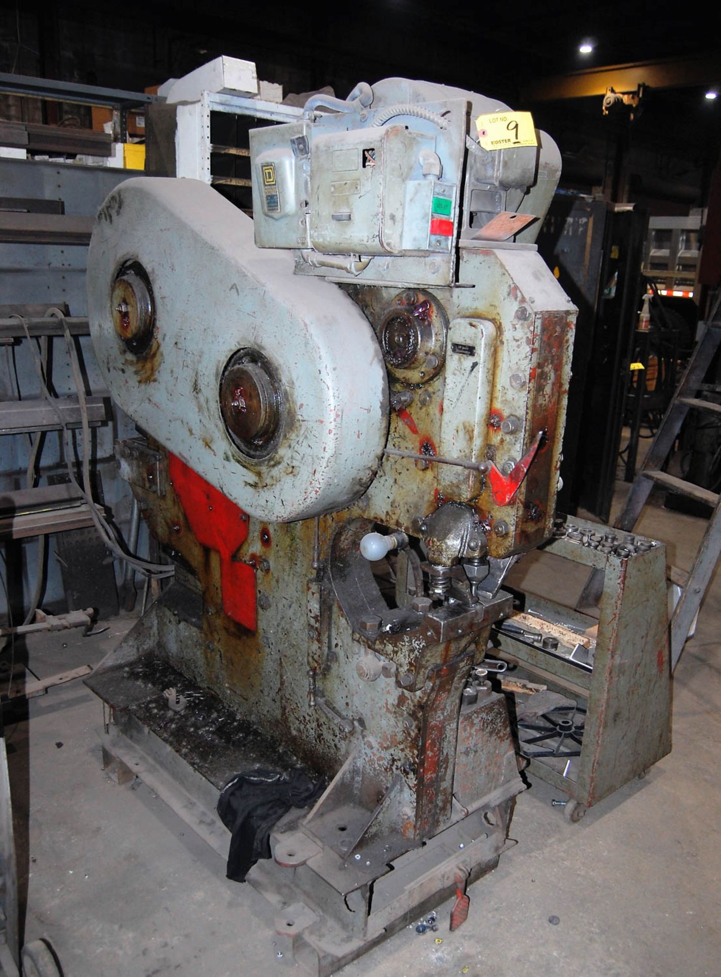 PEDDINGHAUS MDL. 210A/13 55 TON CAPACITY MECHANICAL IRONWORKER, 4'' X 4'' X 1/2'' ANGLE, 8'' X 1/2''