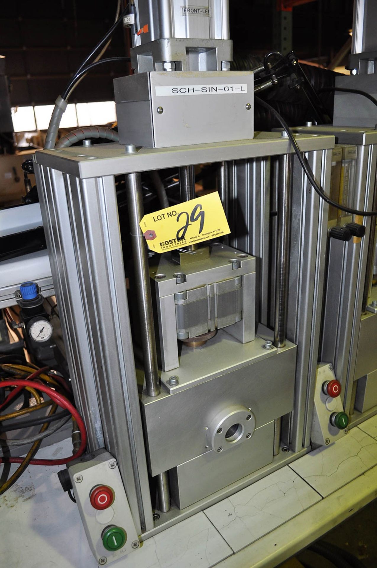 SHULTHEISS BONDING MACHINE, DUAL PRESS TYPE, WITH DIGITAL TEMPERATURE CONTROLS, VACUUM PUMP, WATER - Image 3 of 5