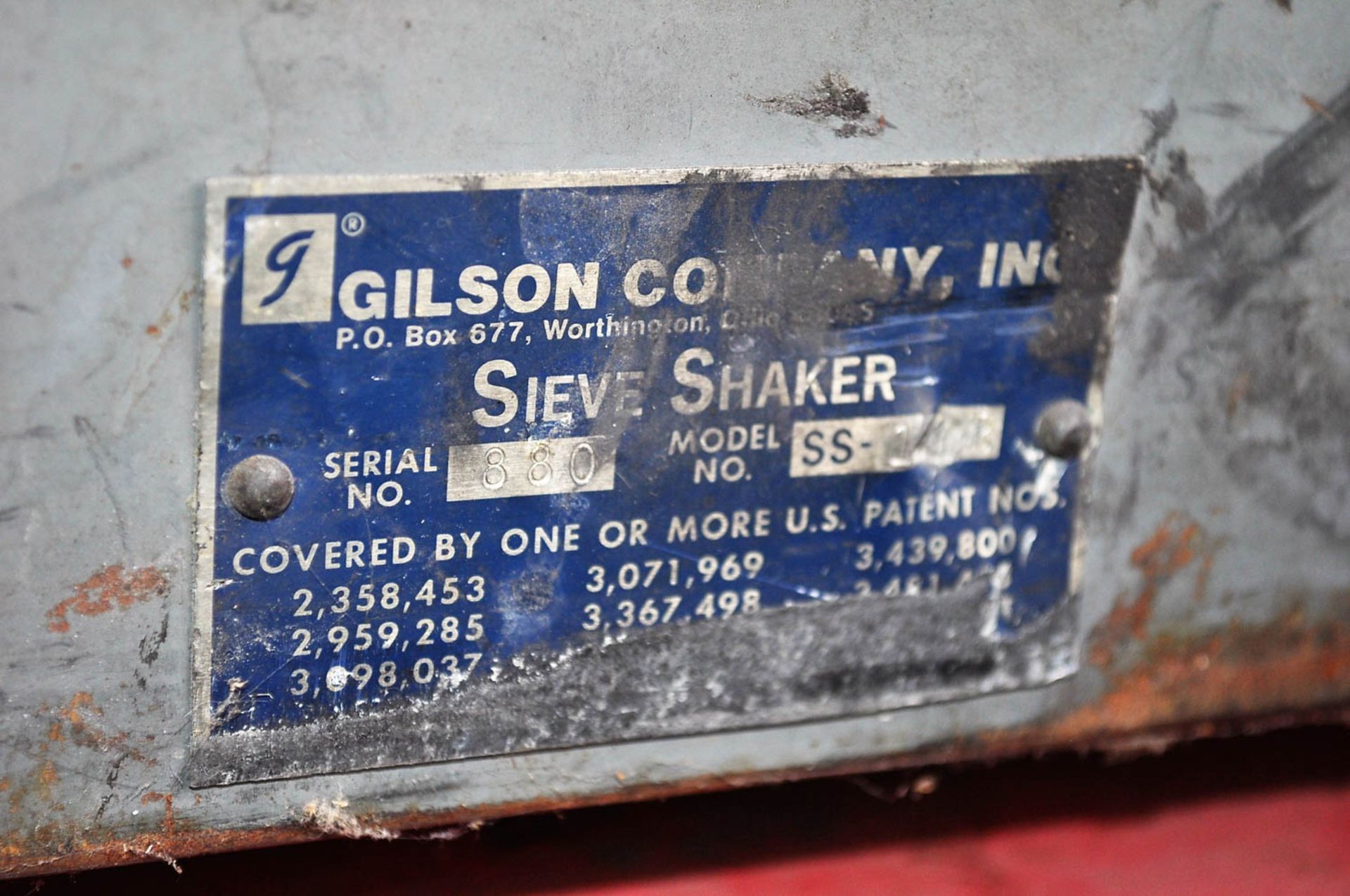 GILSON MDL. SS-14R SIEVE SHAKER, S/N: 880 [LOCATED IN ROANOKE, VA] - Image 2 of 2