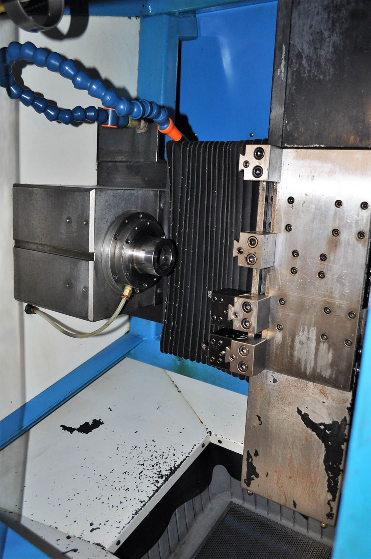 OMNITURN MDL. GT-75 2-AXIS CNC TURNING CENTER, WITH 5-C COLLET CHUCK, TOOL SLIDE, OMNITURN CNC - Image 2 of 4