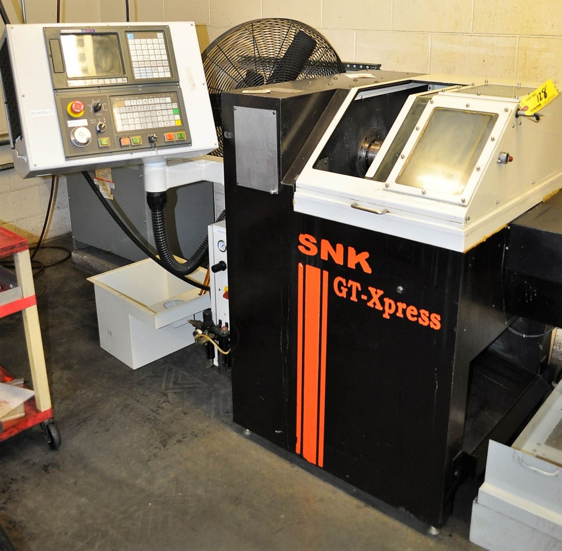 SNK MDL GT EXPRESS 2-AXIS CNC LATHE, WITH GSKP88T-H CNC CONTROL, COOLANT, S/N: JB15-4069-S (2004) [