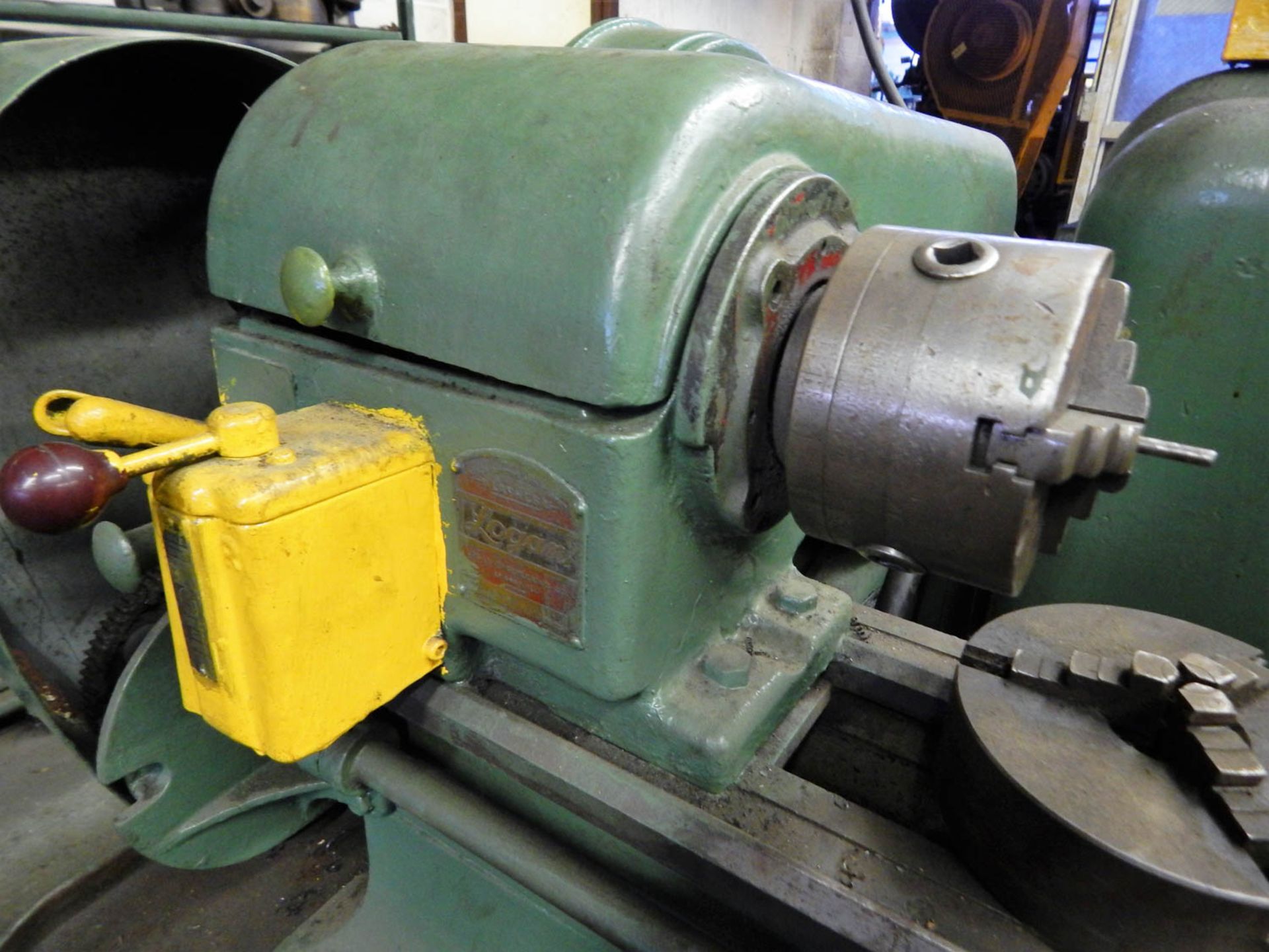 LOGAN 10'' X 24'' LATHE, WITH 4'' & 5'' 3-JAW CHUCKS, TAILSTOCK, S/N: 850 - Image 2 of 2
