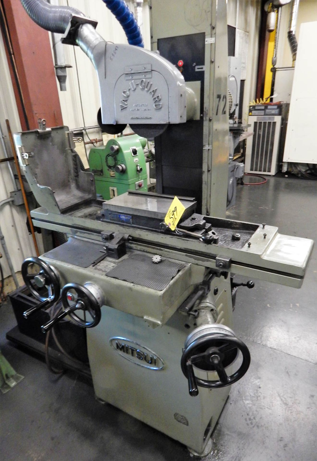 MITSUI MDL. MSG-200MH SURFACE GRINDER, WITH WALKER CERAMAX 6'' X 12'' MAGNETIC CHUCK, 7'' WHEEL, S/