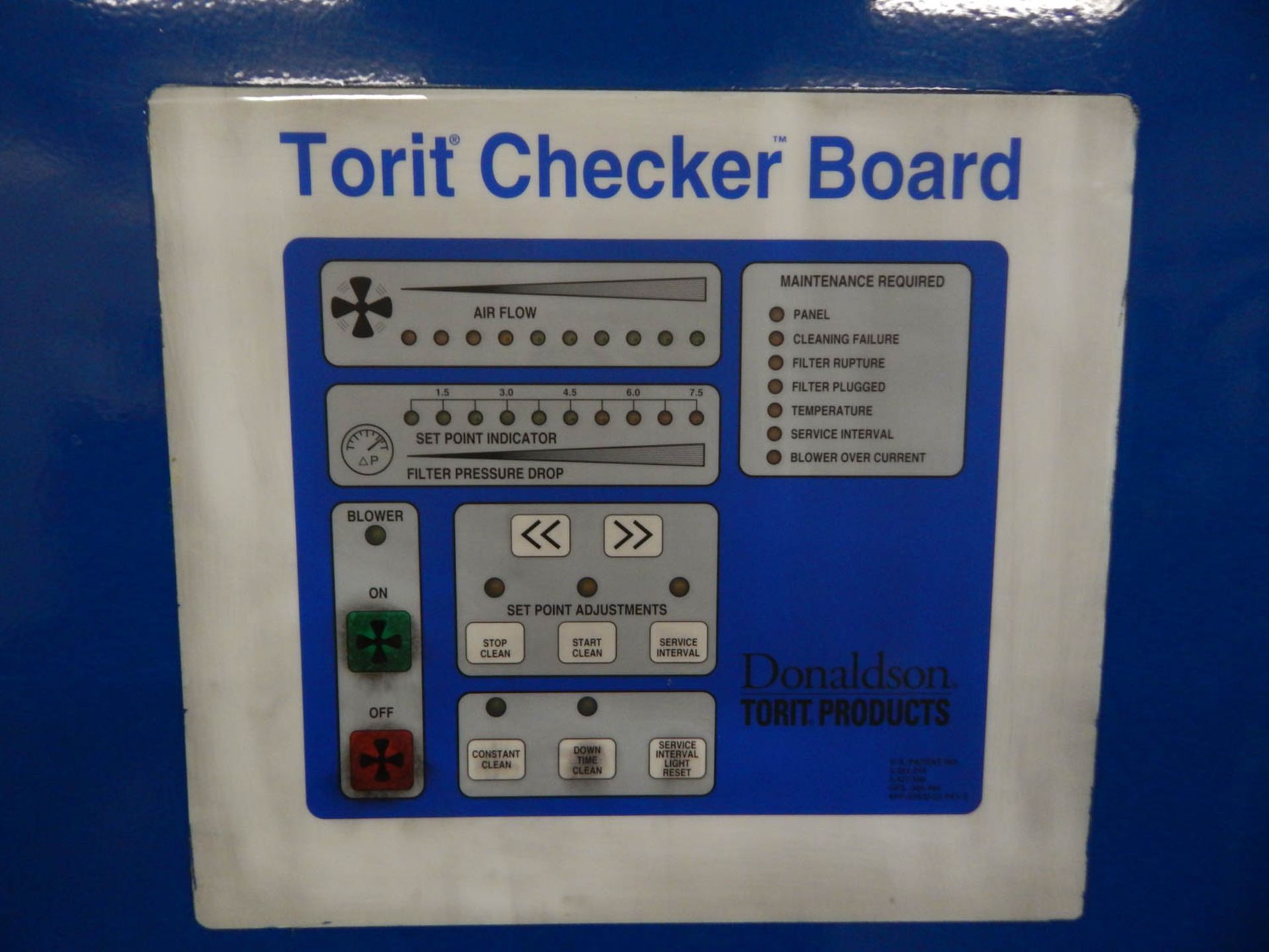 TORIT DOWNFLO DUST COLLECTION SYSTEM, WITH TORIT CHECKER BOARD CONTROLS - Image 2 of 2