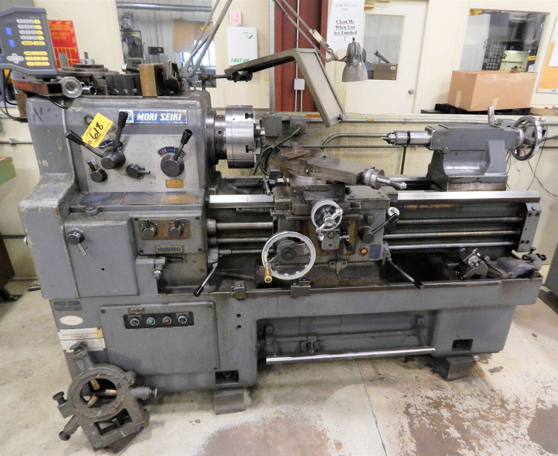 MORI SEIKI MDL. MS-350 18'' X 36'' GEARED HEAD ENGINE LATHE, WITH 10'' 6-JAW CHUCK, 32-1800 RPM - Image 5 of 5