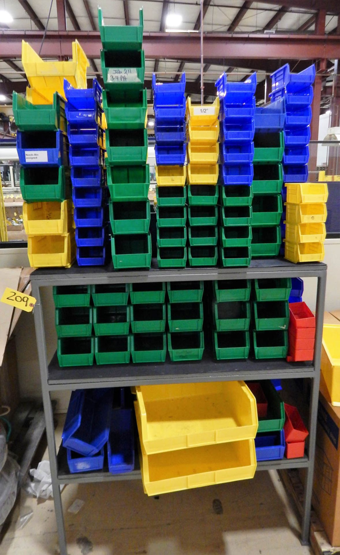 LOT OF ASSORTED PLASTIC TOTES