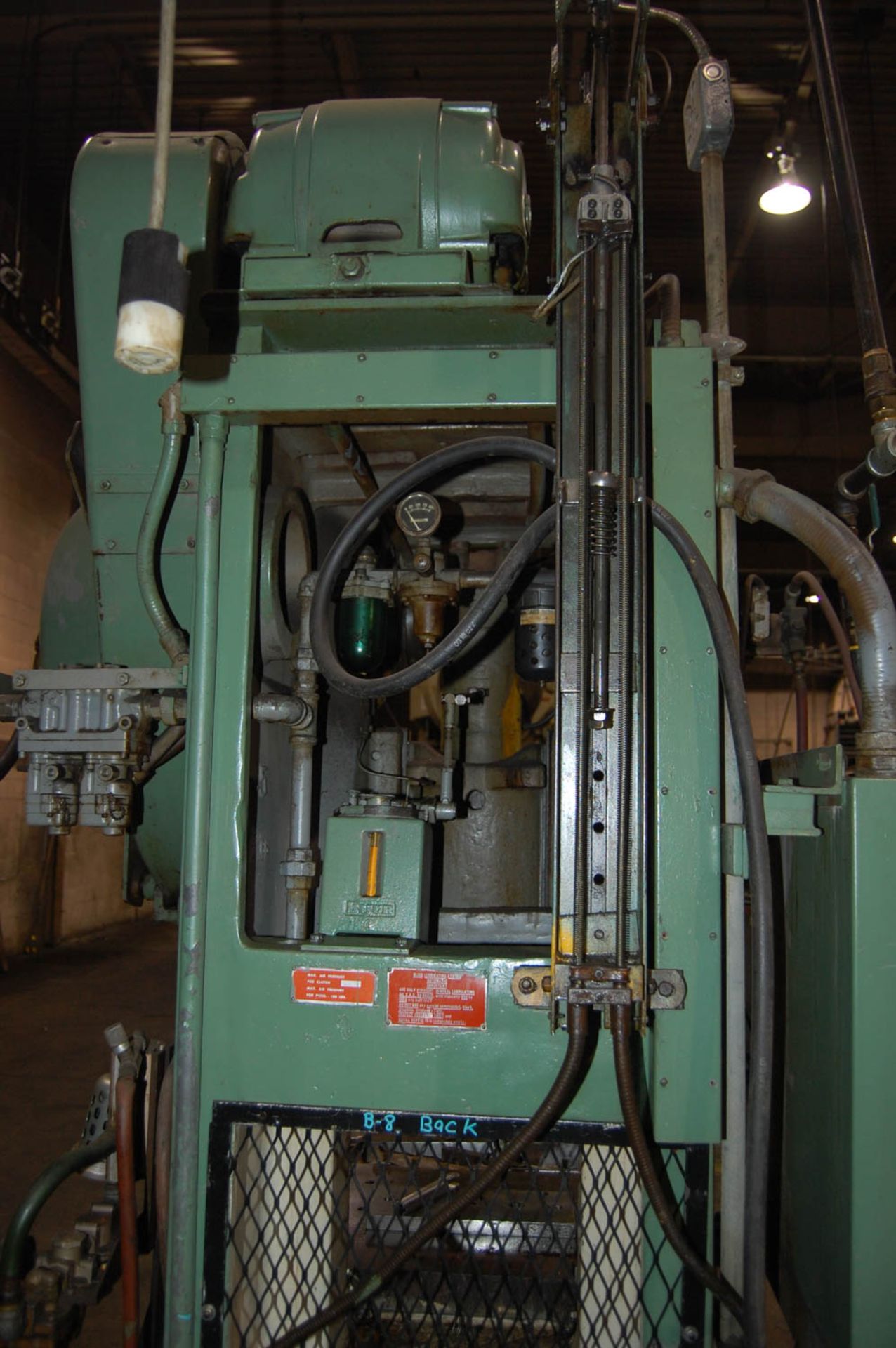 BLISS MDL. C-45 FLYWHEEL-TYPE OBI 45-TON PRESS WITH 4'' STROKE, AIR CLUTCH, 3'' ADJUSTMENT, 11-1/4'' - Image 9 of 10