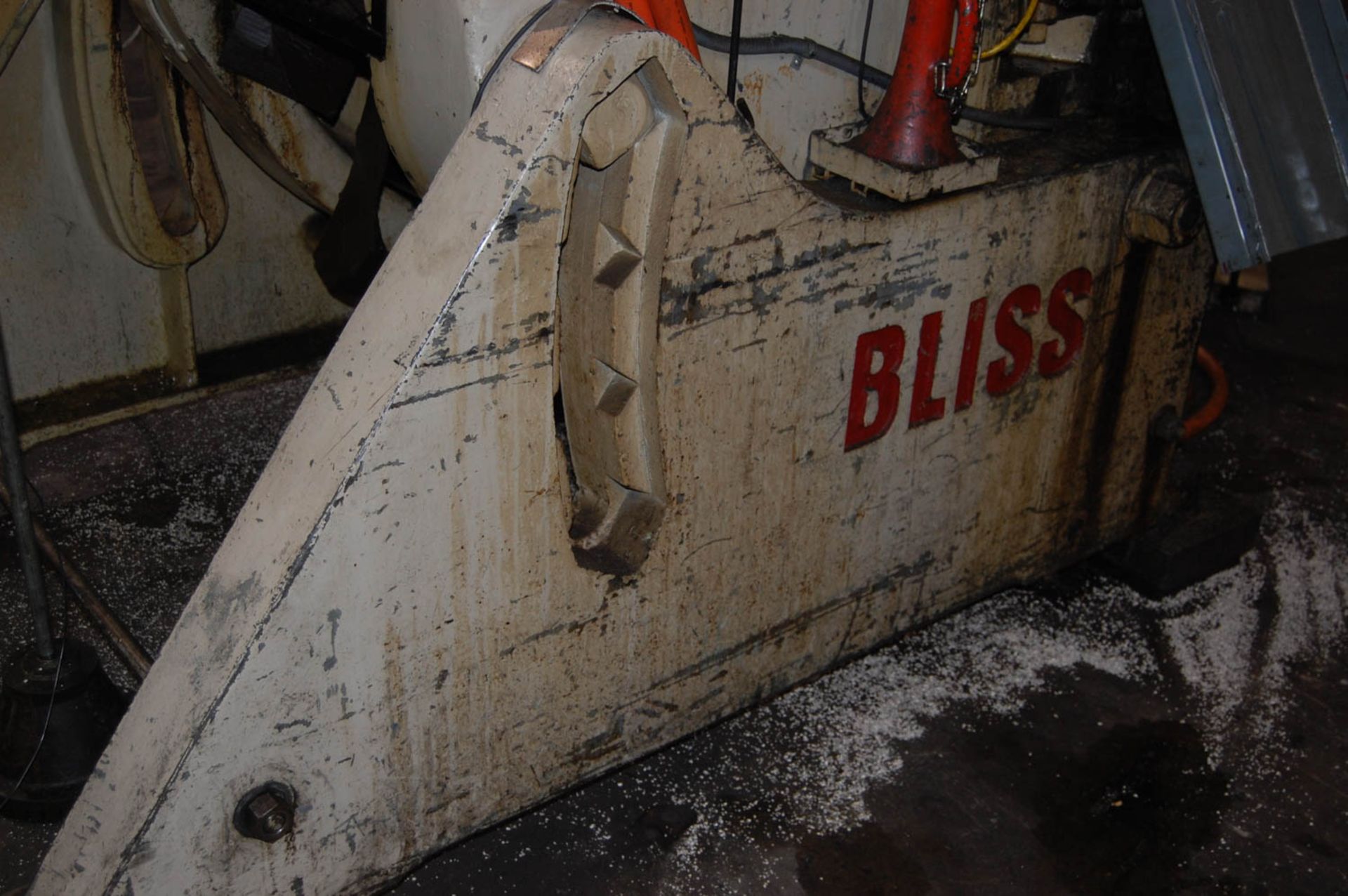 BLISS MDL. C-110 110-TON BACK GEARED OBI PRESS, WITH 8'' STROKE, AIR CLUTCH, 19'' SHUT HEIGHT, 4'' - Image 14 of 17