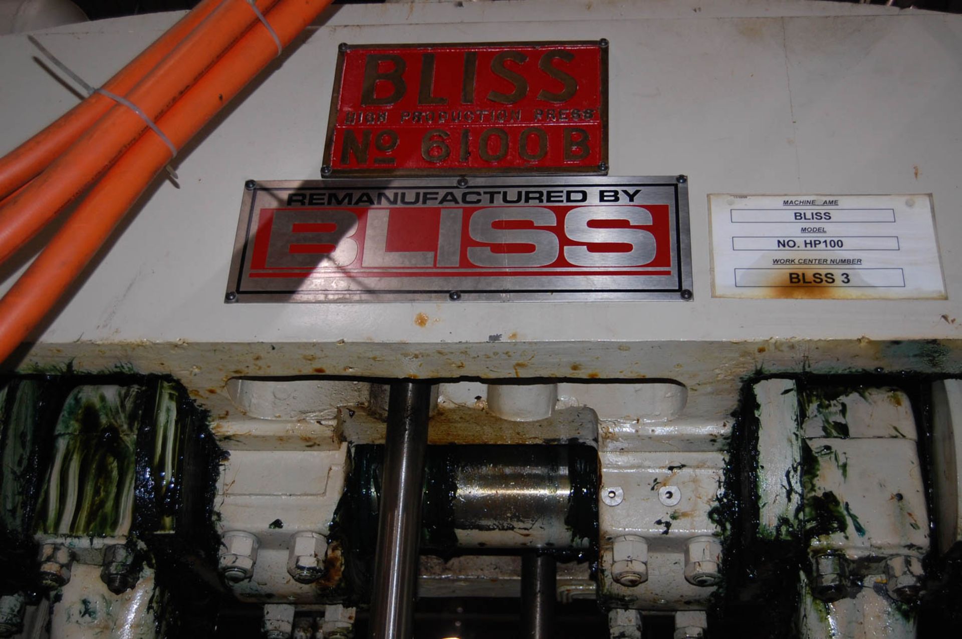 BLISS MDL. 6100B 100-TON HIGH PRODUCTION STRAIGHT SIDE DOUBLE CRANK HIGH SPEED PRESS, AIR CLUTCH, - Image 11 of 16