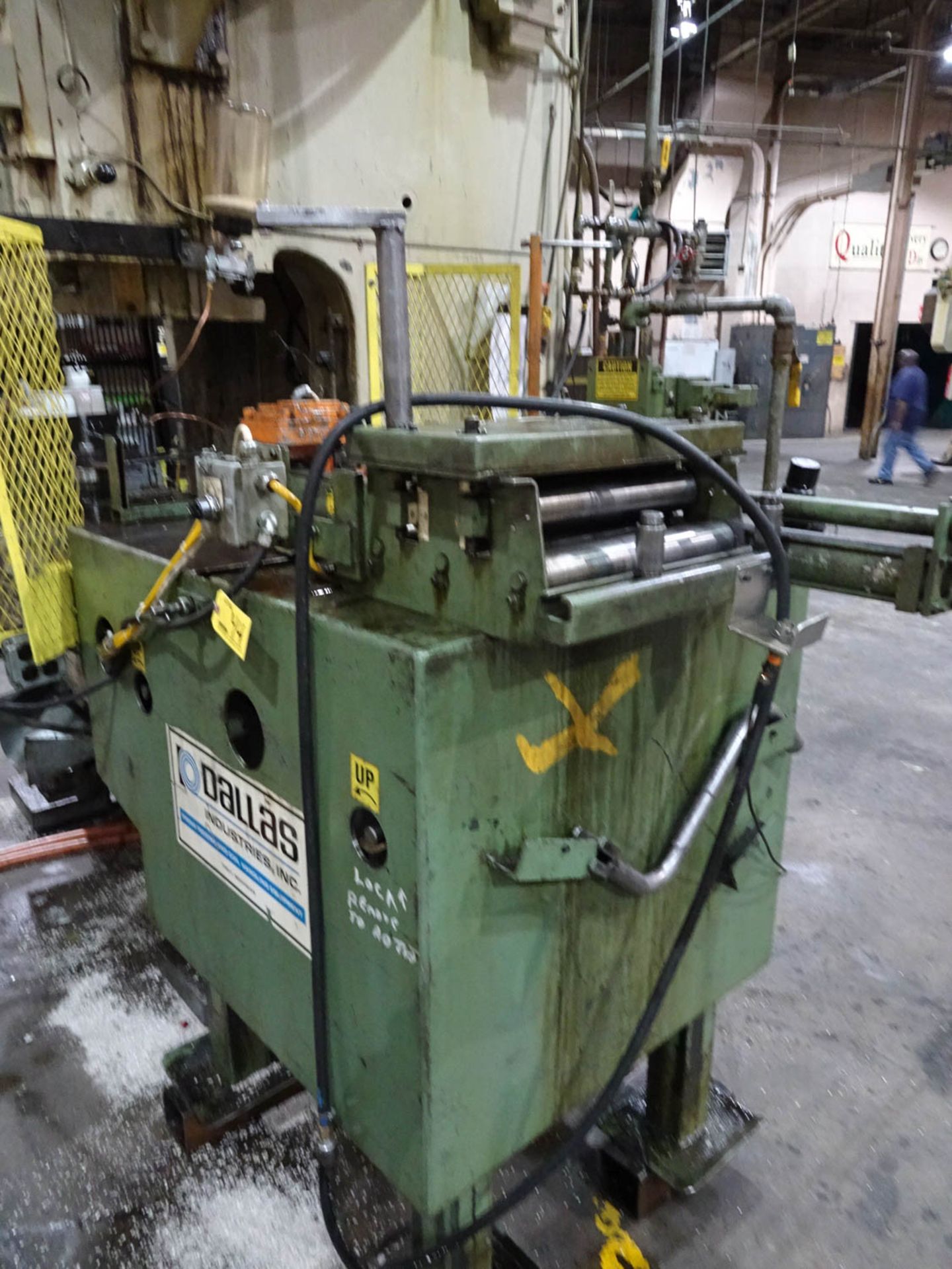 BLISS MDL. C-110 110-TON BACK GEARED OBI PRESS, WITH 8'' STROKE, AIR CLUTCH, 19'' SHUT HEIGHT, 4'' - Image 4 of 17