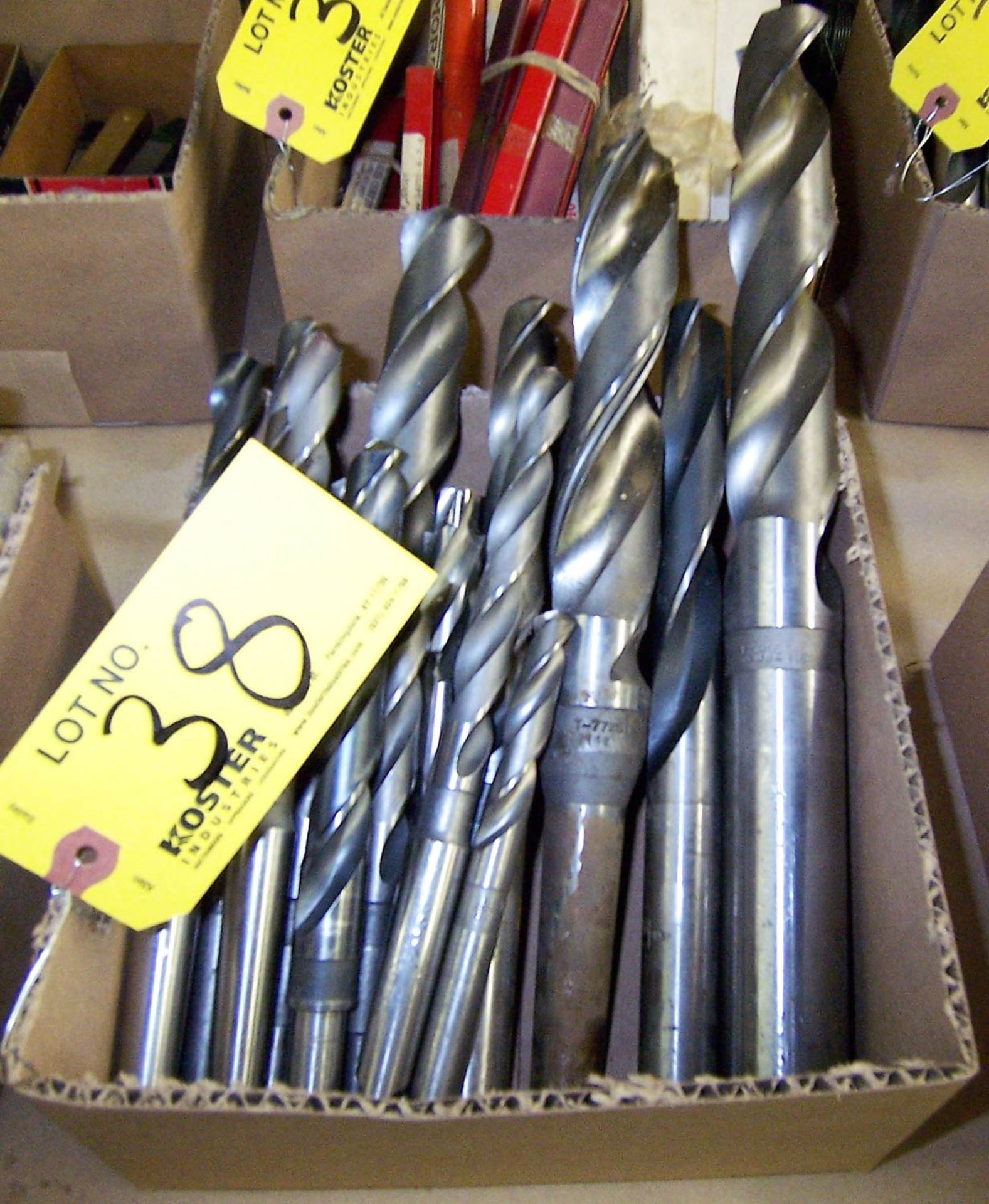 LOT OF ASSORTED HIGH SPEED DRILL BITS