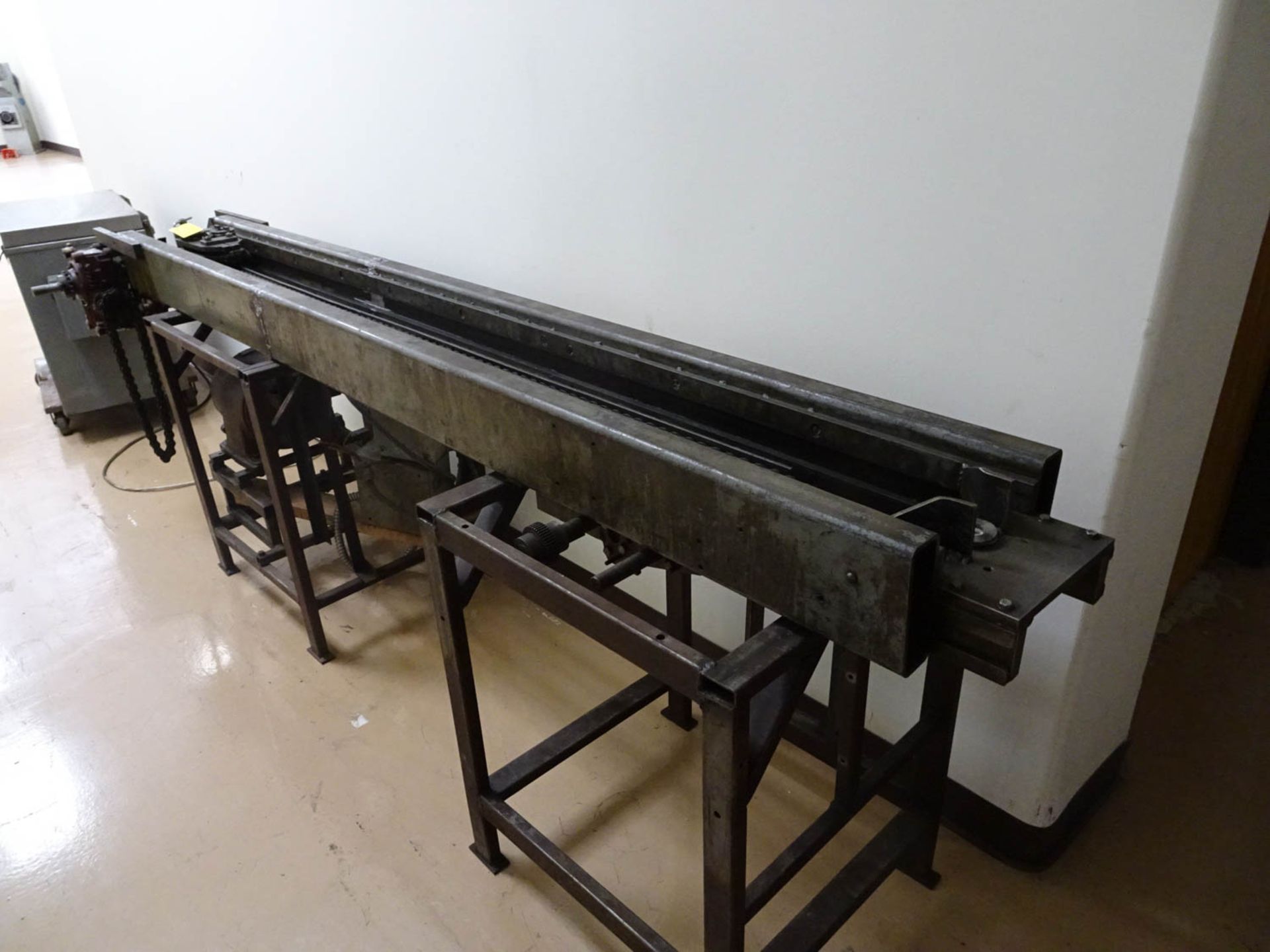 WIRE & TUBE DRAW BENCH, APPROXIMATELY 100'' LONG WITH 1-1/2HP