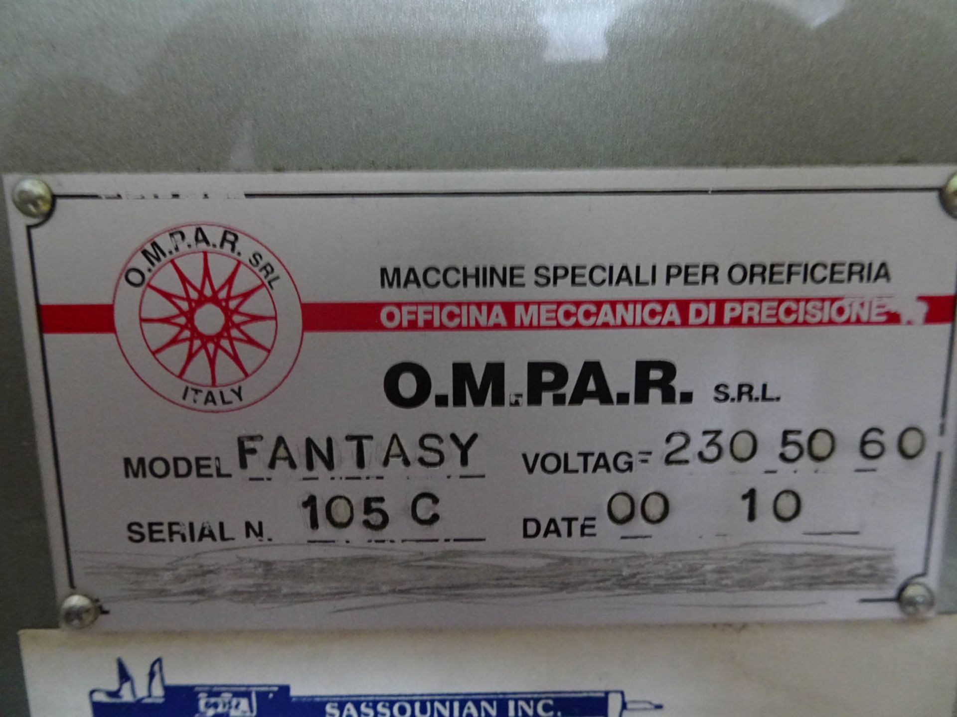 OMPAR MDL. RA (ITALY) (CE) FANTASY ELECTRONIC DIAMOND FACETING / CUTTING MACHINE, DOUBLE HEAD, 230 - Image 16 of 16