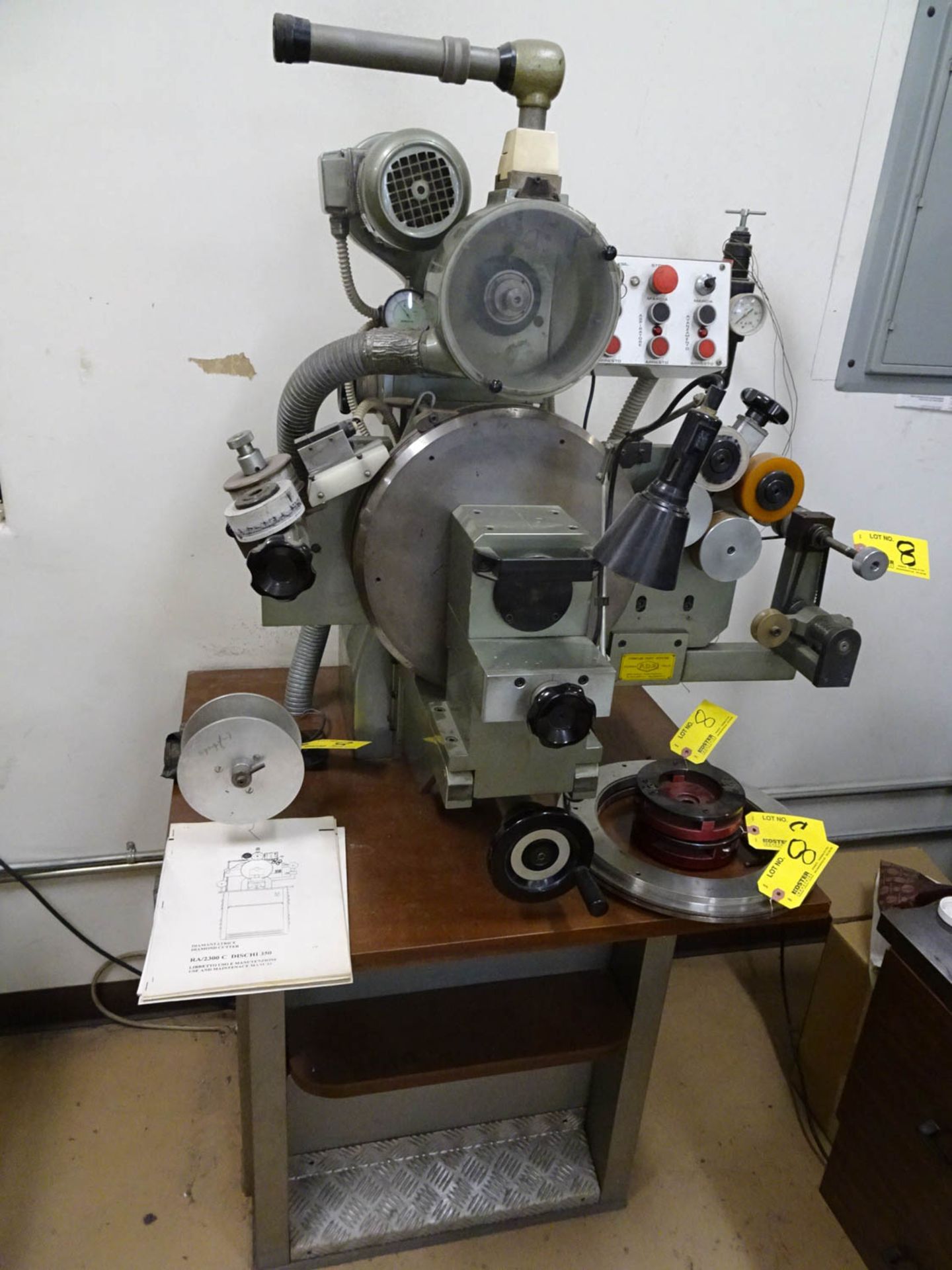 OMPAR MDL. RA2300C (ITALY) (CE) DIAMOND FACETING MACHINE, ELECTRONIC, WITH SCOPE, LARGE DISC FOR - Image 2 of 6