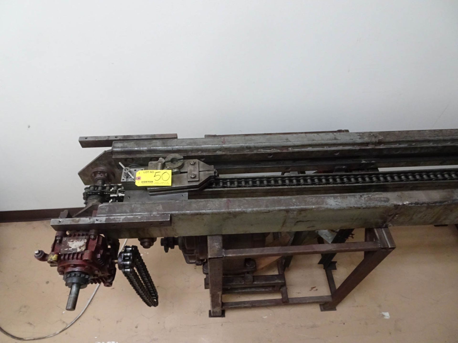 WIRE & TUBE DRAW BENCH, APPROXIMATELY 100'' LONG WITH 1-1/2HP - Image 3 of 3