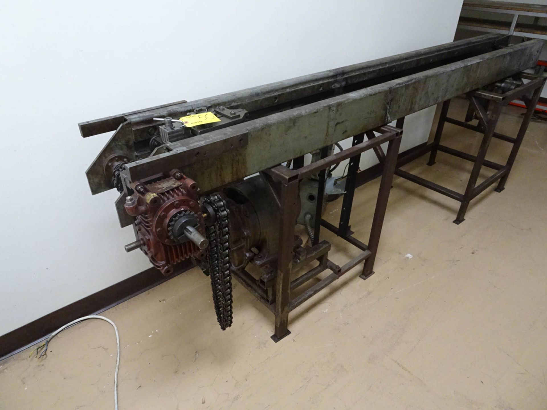 WIRE & TUBE DRAW BENCH, APPROXIMATELY 100'' LONG WITH 1-1/2HP - Image 2 of 3
