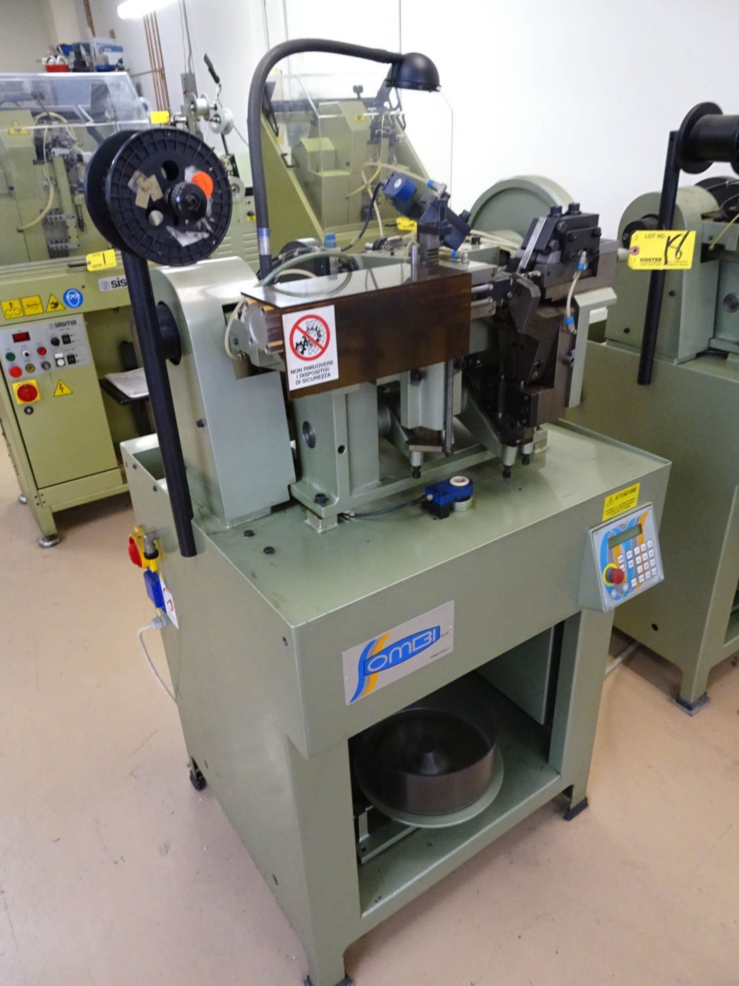 OMBI MDL. G30/F (ITALY) (CE) CHAIN MAKING MACHINE, ELECTRONIC, BIG CURB & CABLE, WIRE DIAMETER 0. - Image 3 of 8