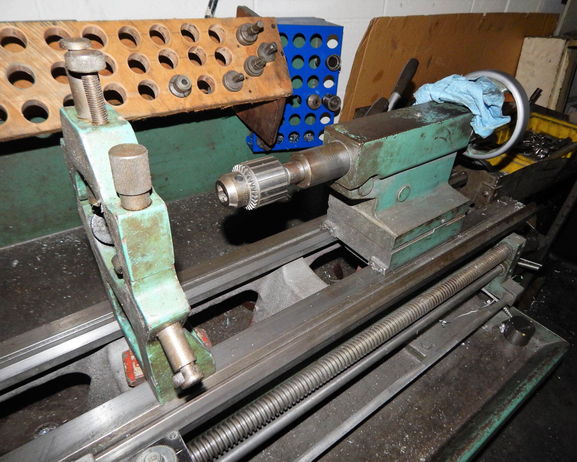 HARRISON MDL. M-300 14'' X 36'' LATHE, WITH STEADY REST, TAILSTOCK, DRAW BAR, 8'' 3-JAW CHUCK, 1.5'' - Image 4 of 4