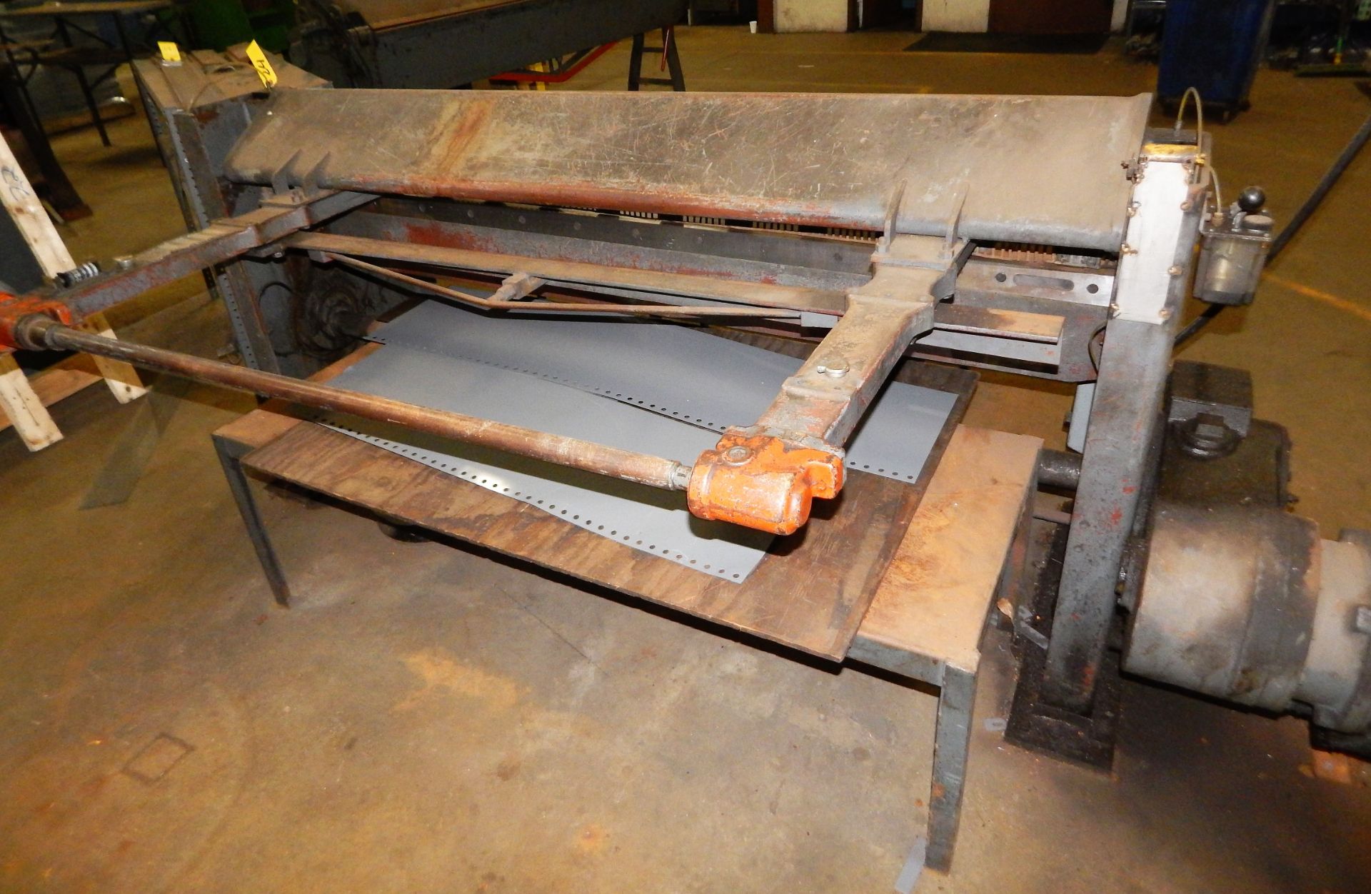 NIAGARA MDL. 16 POWER SHEAR, 14 GAGE CAPACITYX 6', MANUAL BACK GAGE, S/N: 61018 - Image 2 of 2