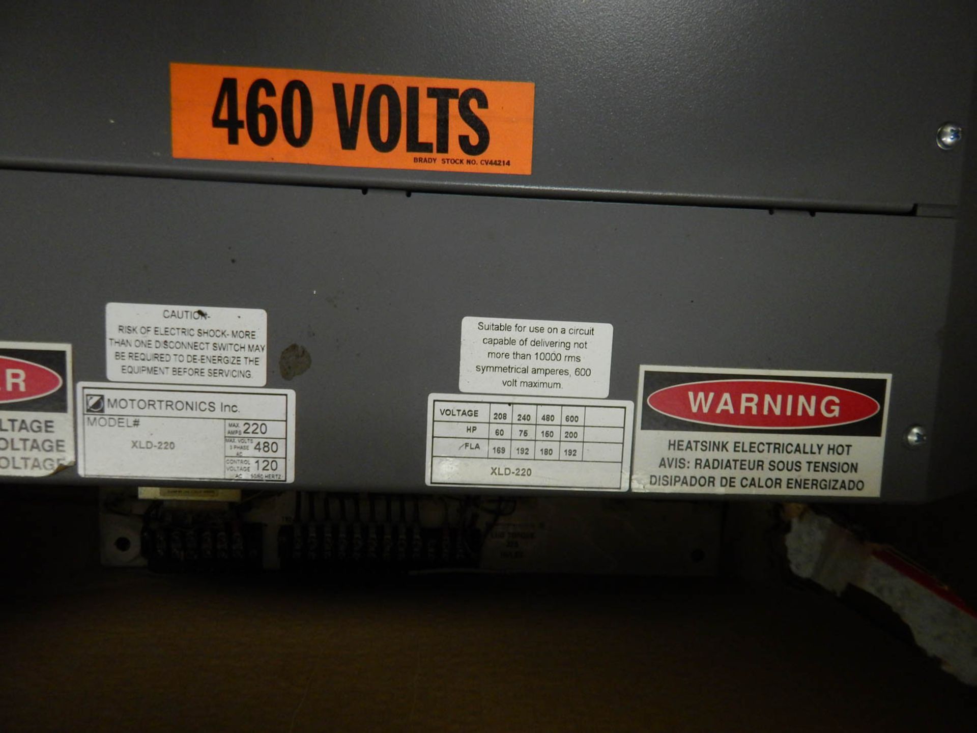 MOTOR-TRONICS MDL. XLP-220 XL SERIES SOLID STATE SOFT START - Image 2 of 2