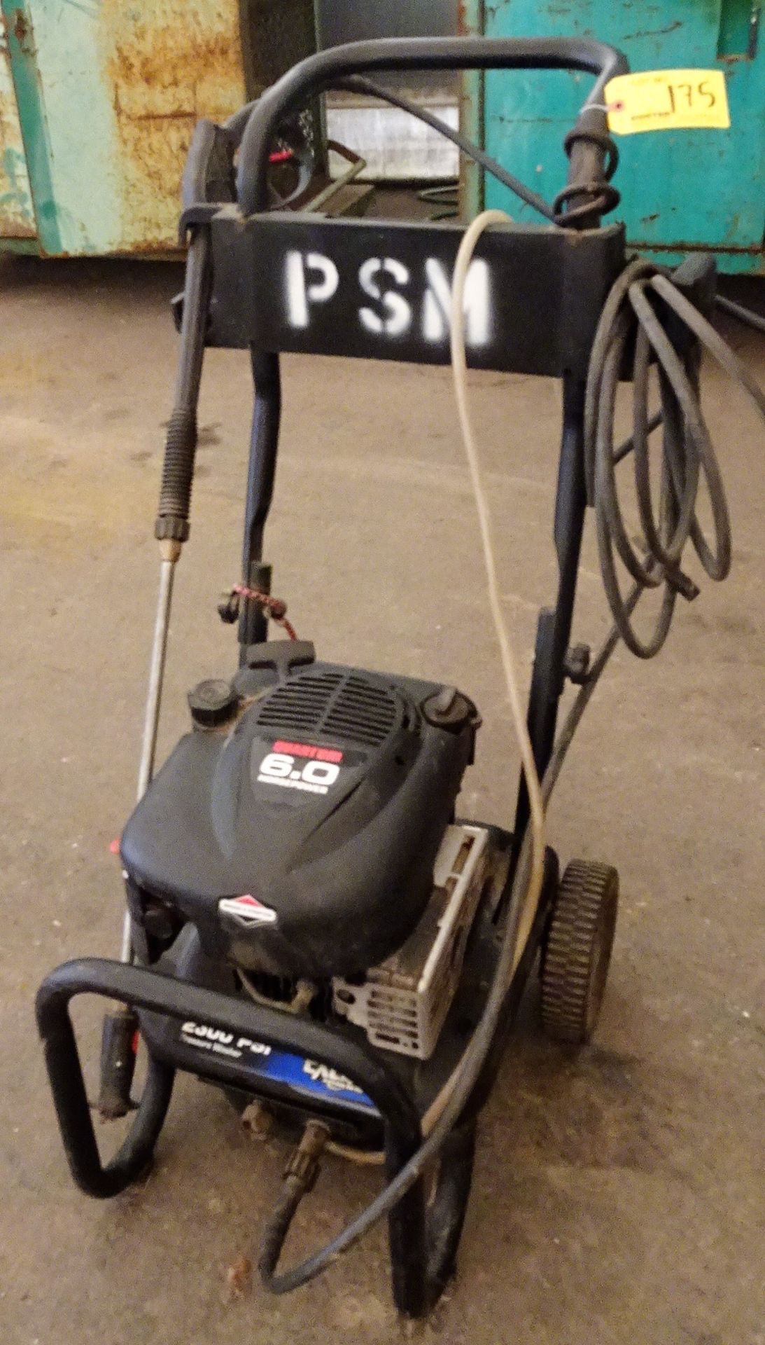 Ex-Cell 2,300 Psi Power Washer with Briggs & Stratton 6 HP Motor, and Associated Power Washing Wand