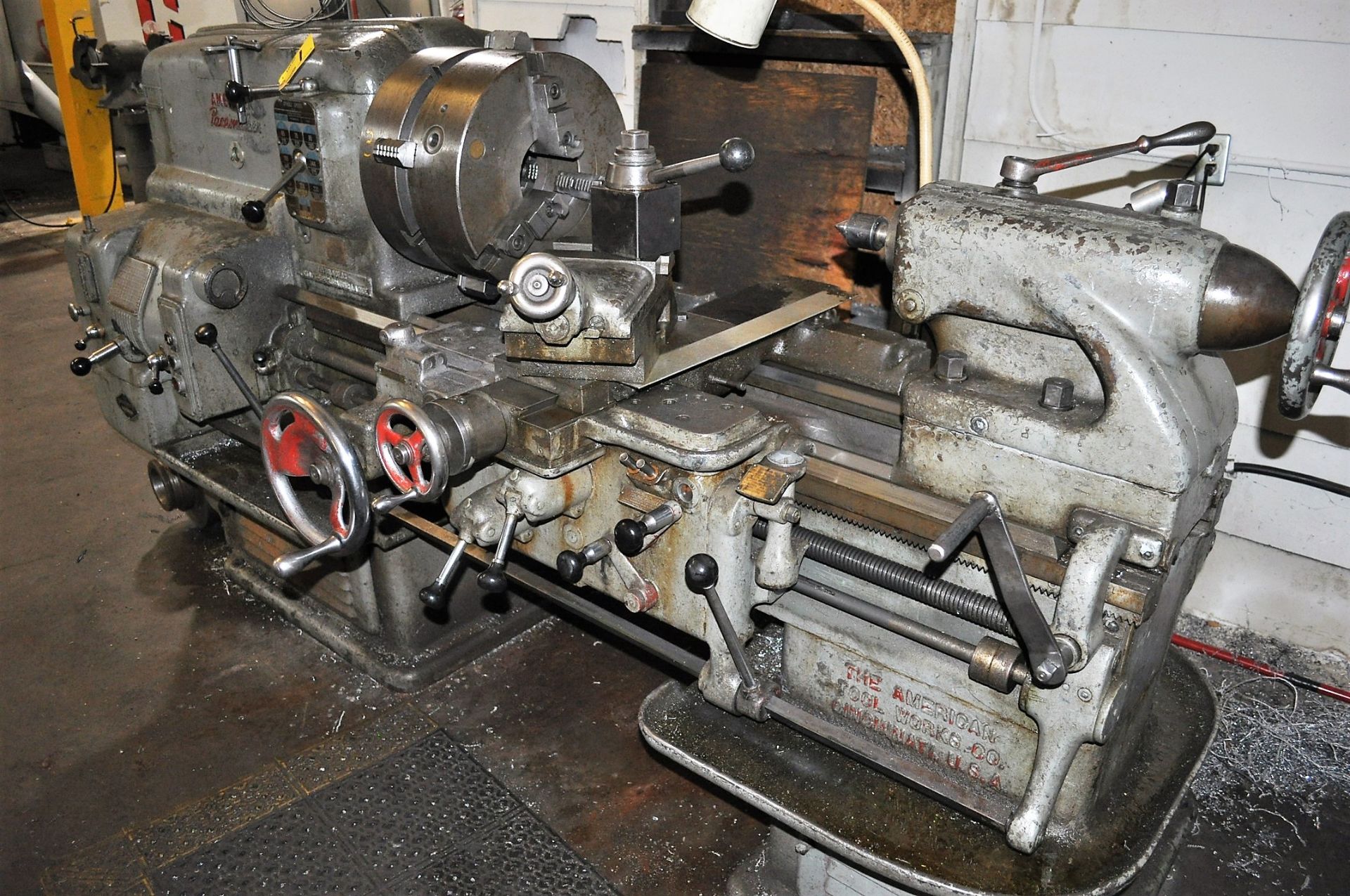 AMERICAN PACEMAKER ENGINE LATHE, WITH 16'' SWING OVER BED WAYS, 12'' SWING OVER CROSS SLIDE, 54'' - Image 8 of 12