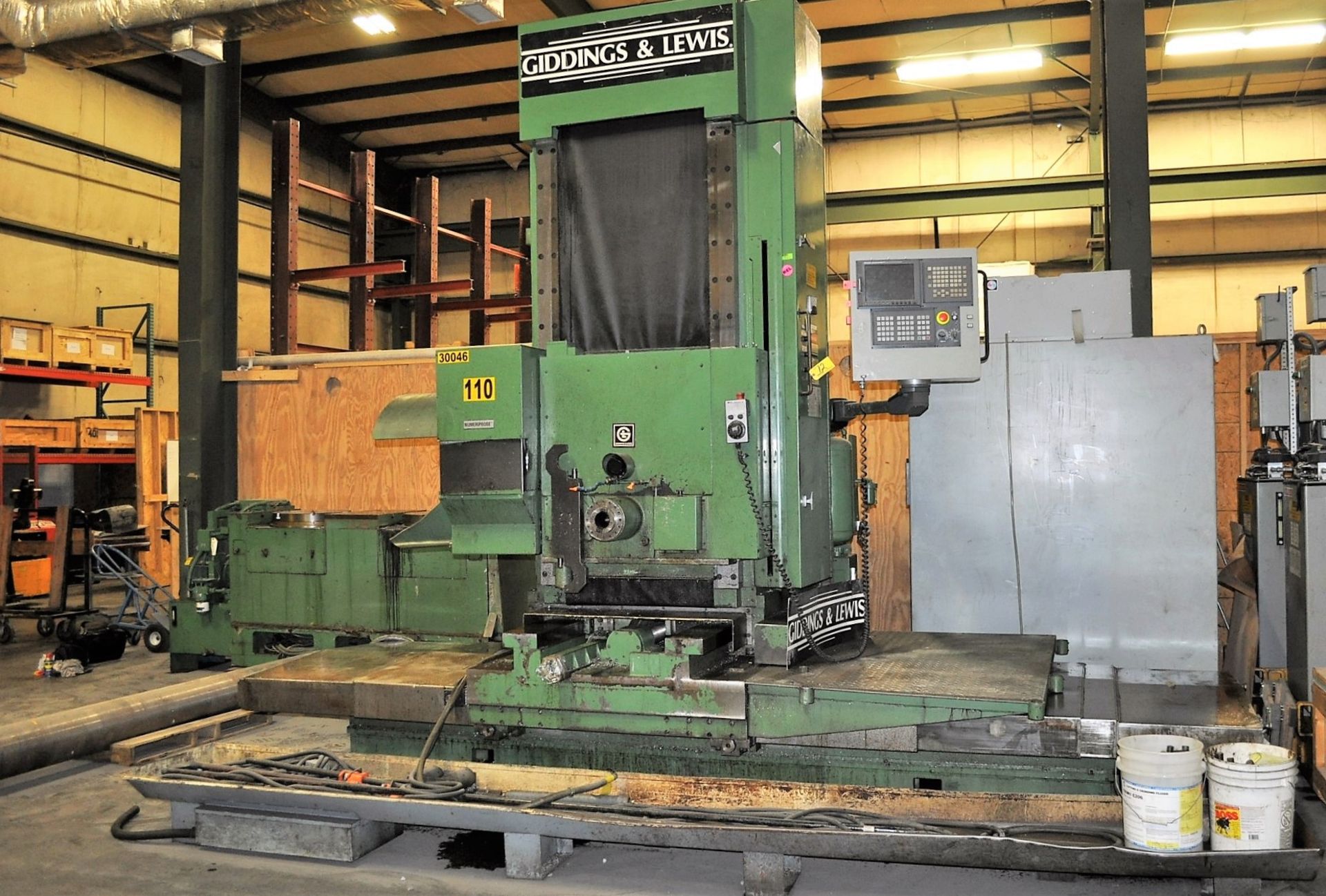 GIDDINGS & LEWIS MDL. 987-15HS TRAVELING COLUMN CNC HORIZONTAL MACHINING CENTER, WITH NEW FANUC Oi