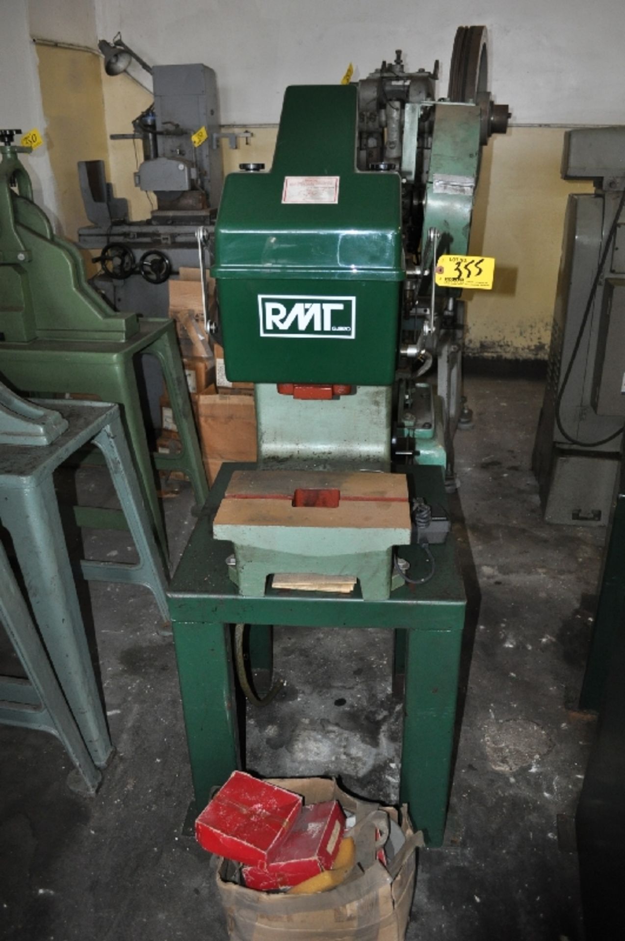 RMT APPROX 5-TON PNEUMATIC C-FRAME PRESS, 9" X 14" DIE SIZE, S/N: N/A