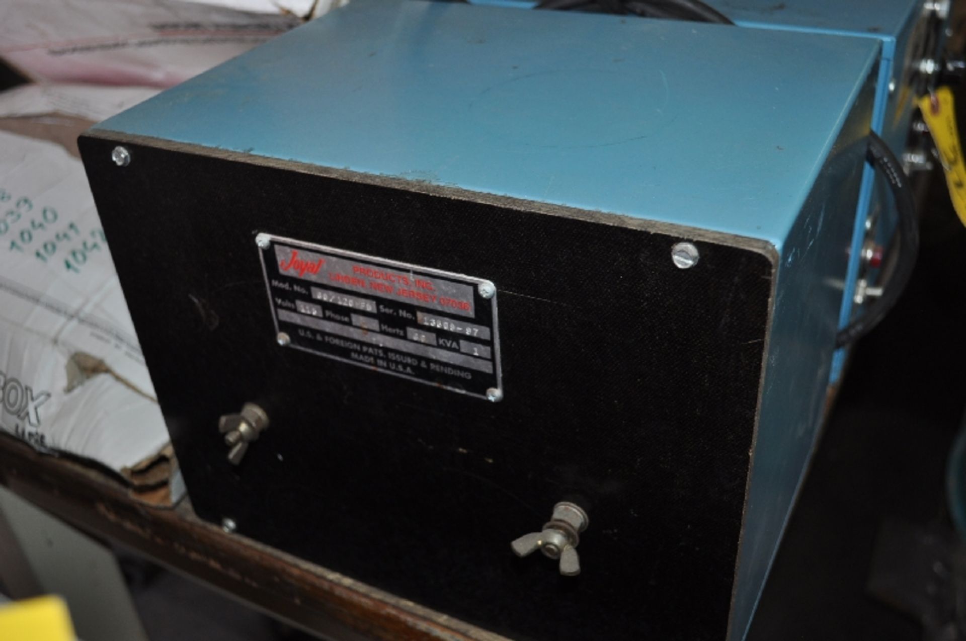 JOYAL MDL. 60/120 MFD, 1KVA, WELDER AND SUPPLY, S/N: 13509-97 - Image 3 of 3