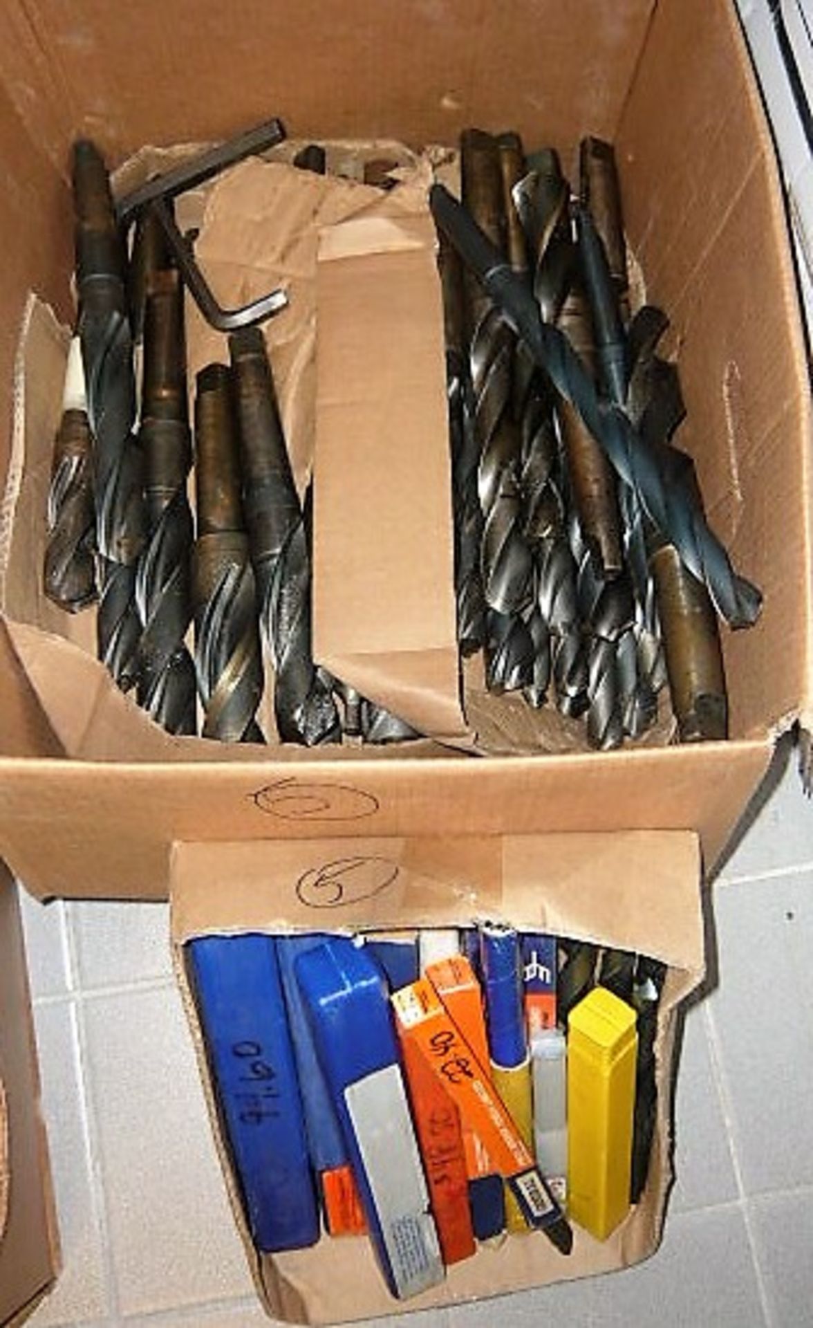 (2) BOXES OF MORSE TAPER DRILL BITS