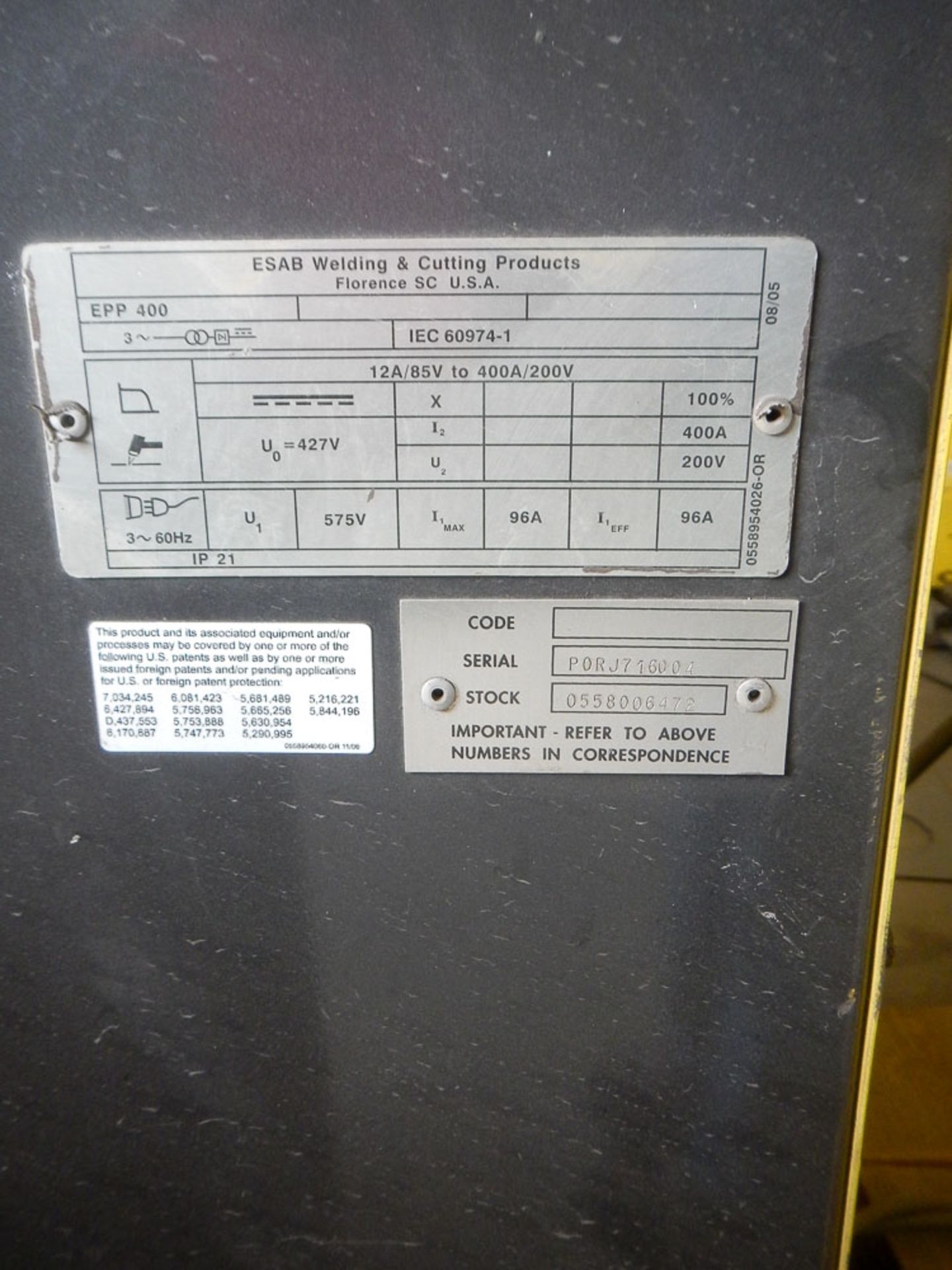 ESAB AVENGER MODEL XP2-4000 VIS55 CNC GANTRY TYPE PLASMA BURNING TABLE - Image 11 of 43