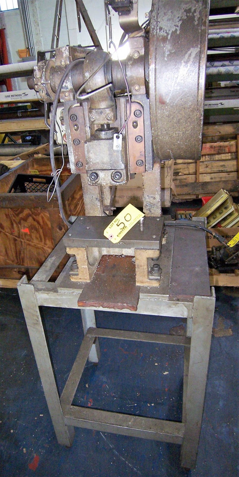 APPROXIMATELY 3 TON CAPACITY BENCH TYPE PUNCH PRESS, WITH OPEN BACK, NON-INCLINABLE