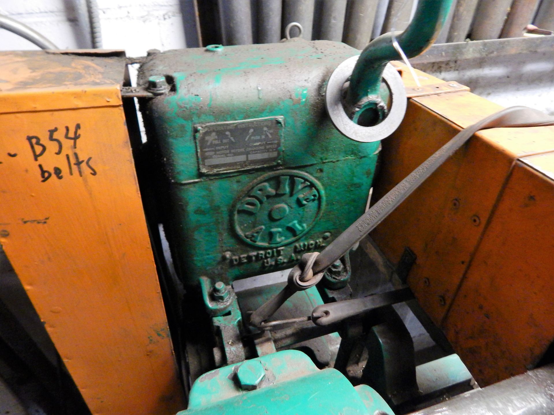E.O GRABO MACHINE WORKS SPINNING LATHE, 22" X 32" WITH REST, TAIL STOCK, DRIVE ALL 5HP DRIVE - Image 3 of 3