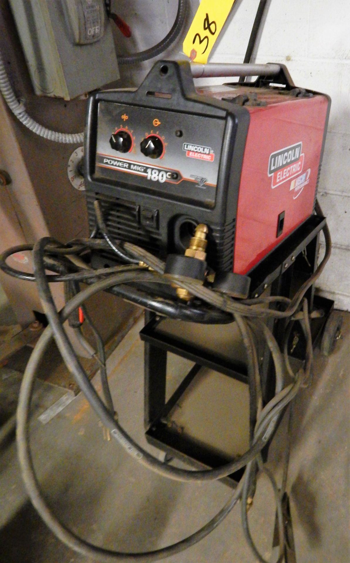 LINCOLN ELECTRIC POWER MIG 180C MIG WELDER, S/N: V1070608861