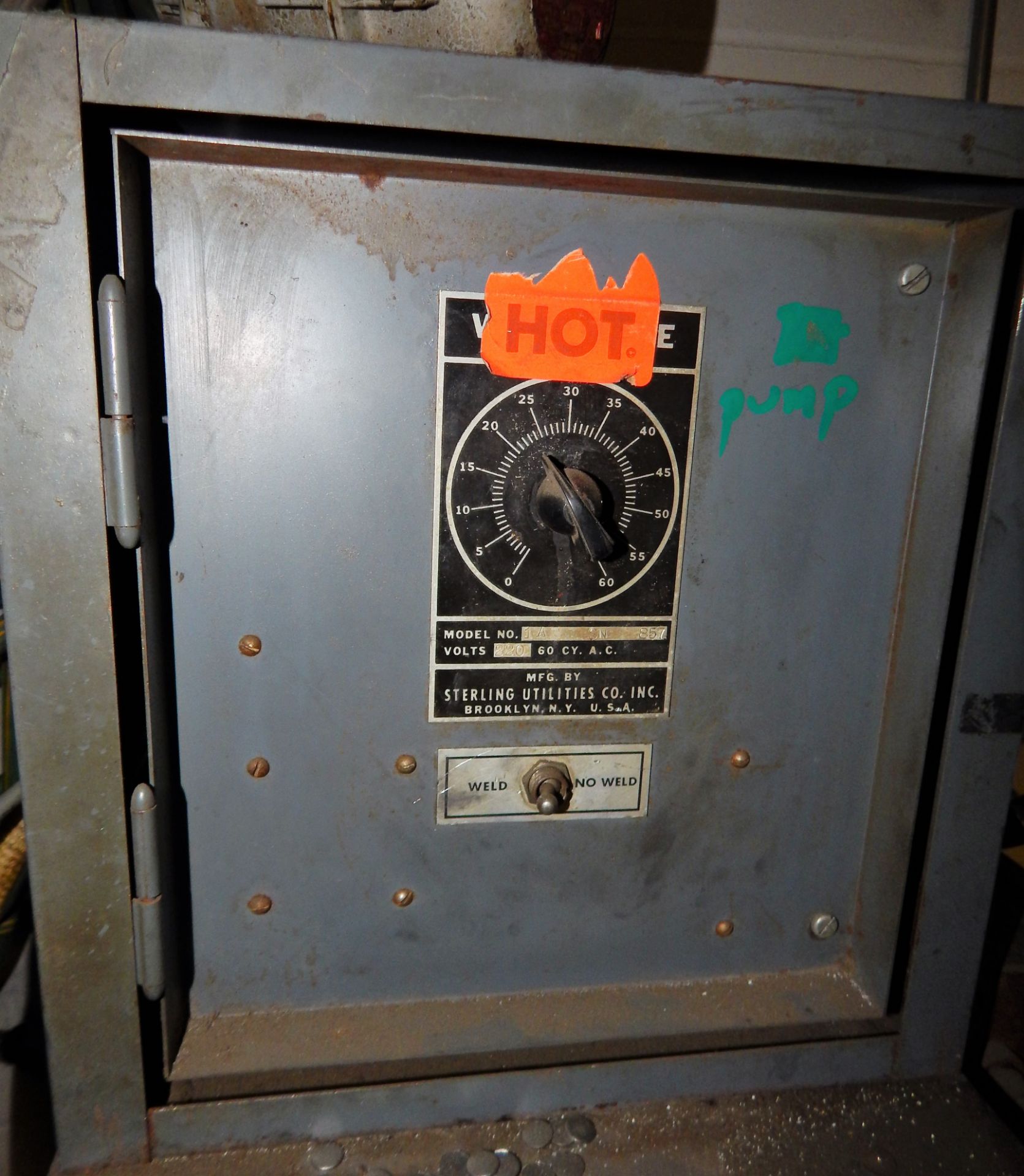 ALPHIL APPROXIMATELY 30KVA 18" ROCKER ARM TYPE SPOT WELDER WITH STERLING WELD TIMER CONTROLS - Image 2 of 2