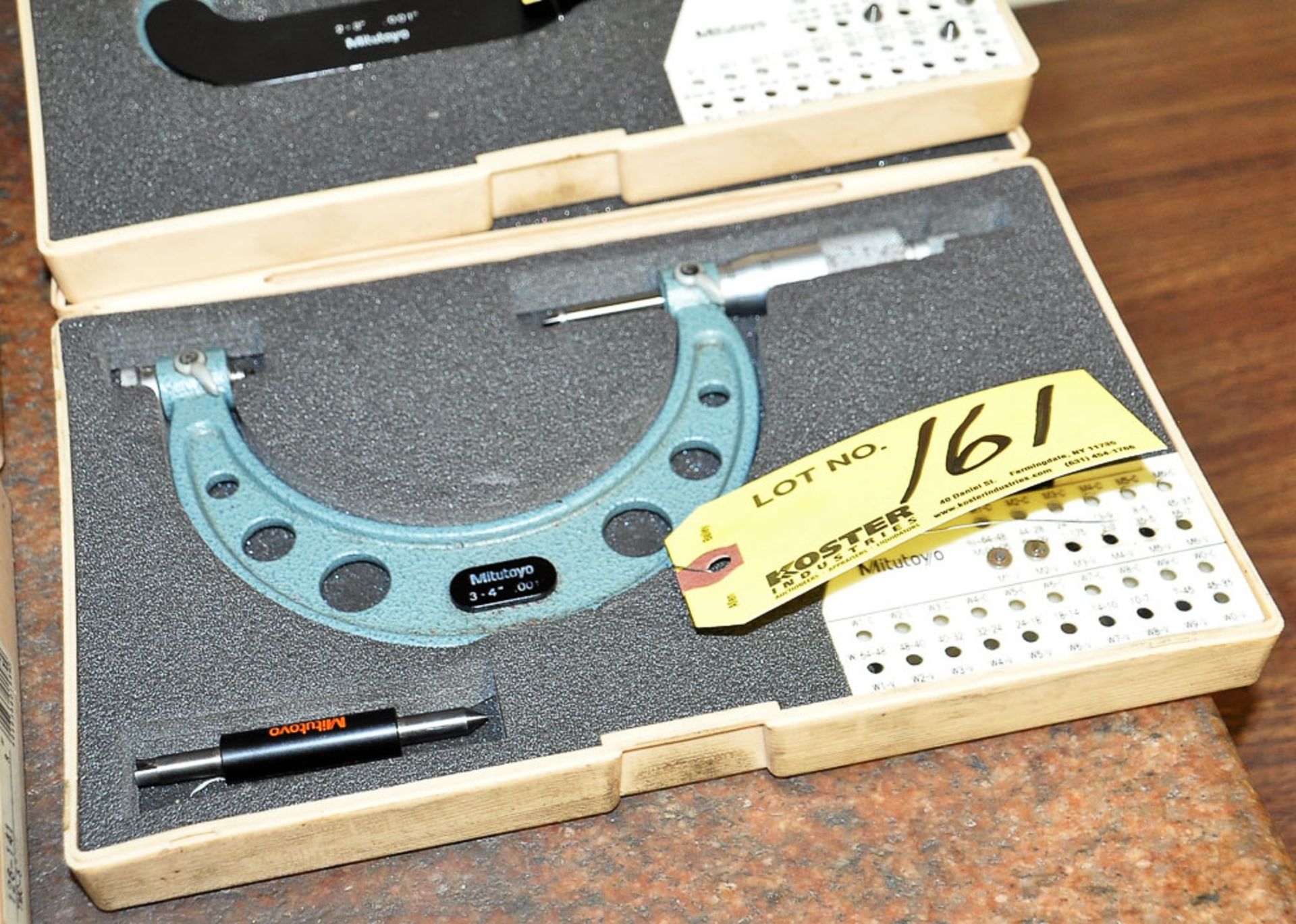MITUTOYO 3''-4'' MICROMETER, WITH STANDARD